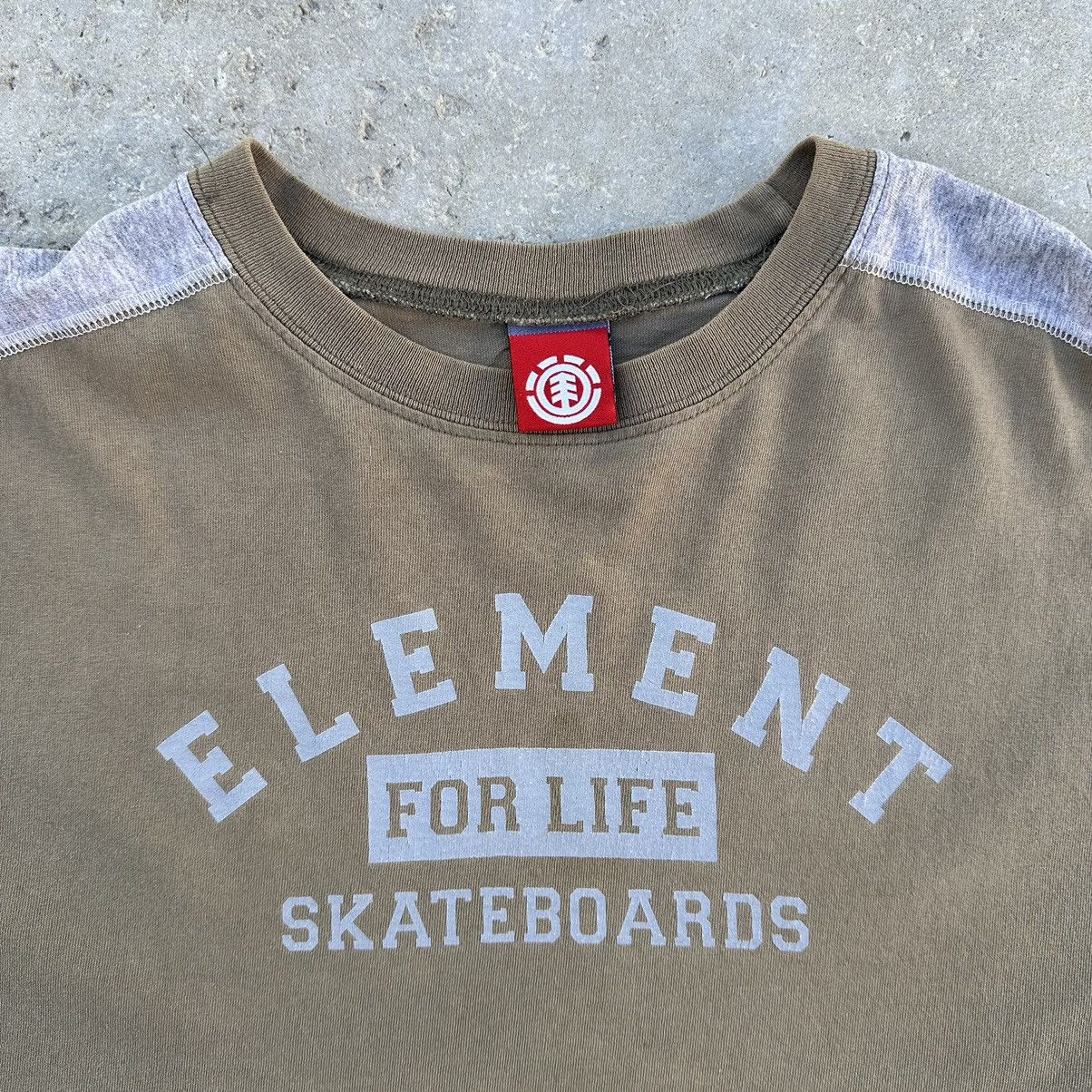 Element VTG 2000’s Element Skateboards Two Tone LS Skater Shirt Size US XL / EU 56 / 4 - 2 Thumbnail