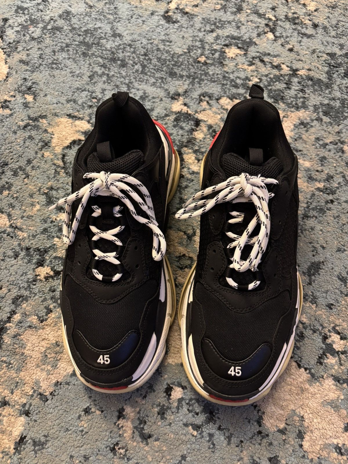 Balenciaga Triple S Sneaker Size 45 12US Worn lightly No Box