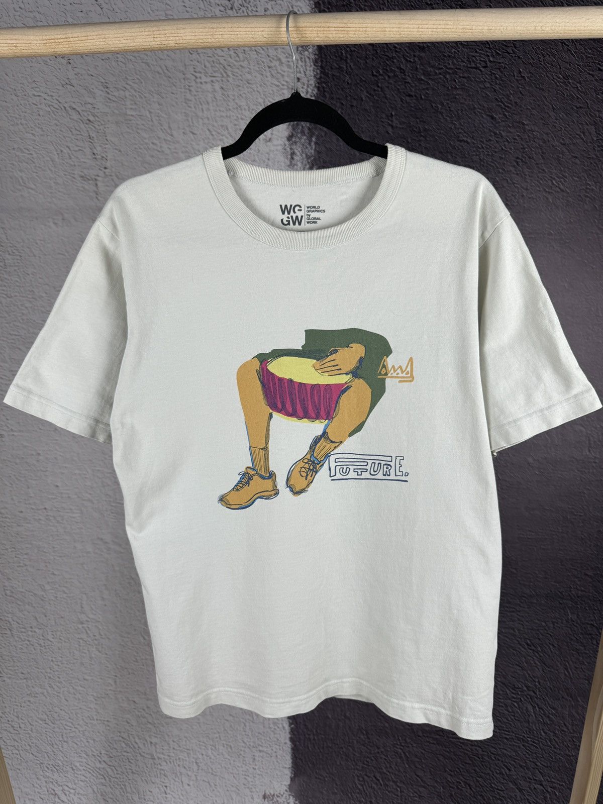 Global Work × Japanese Brand World Graphics by Global Work future art tee shirt Size US M / EU 48-50 / 2 - 2 Thumbnail
