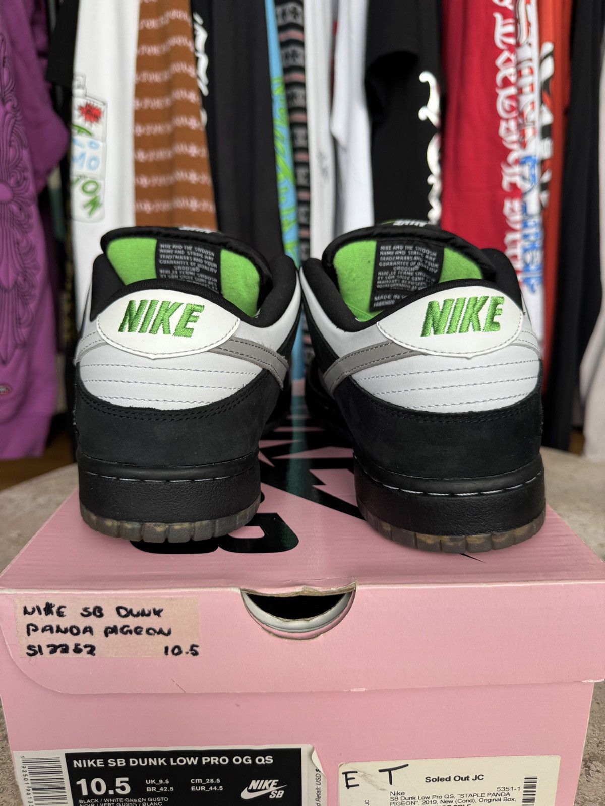 Nike SB Nike SB Dunk Low Staple Panda Pigeon Size US 10.5 / EU 43-44 - 5 Thumbnail