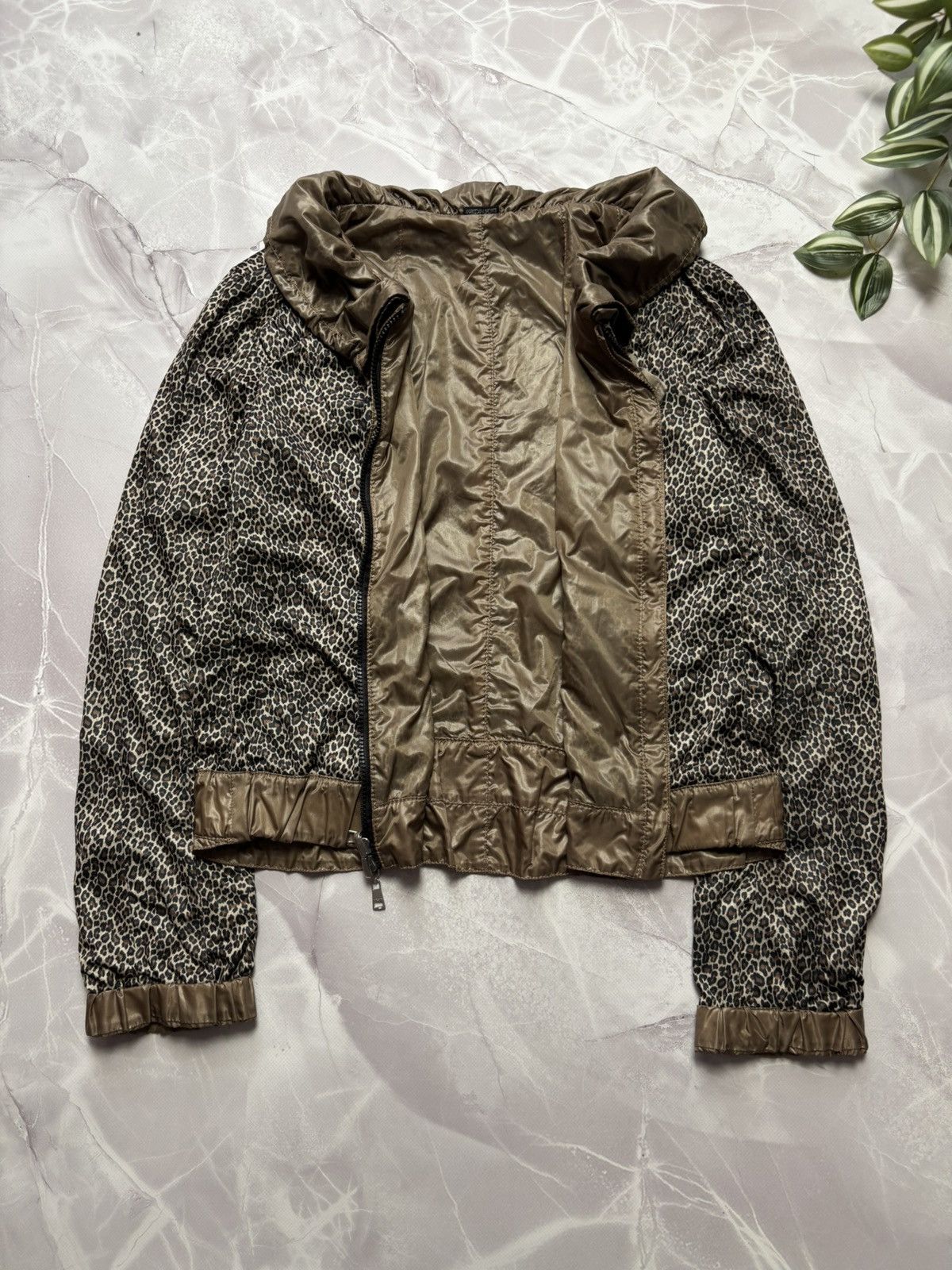 Other Marc Cain Reversible Nylon Jacket Brown / Leopard Print Size M / US 6-8 / IT 42-44 - 14 Thumbnail