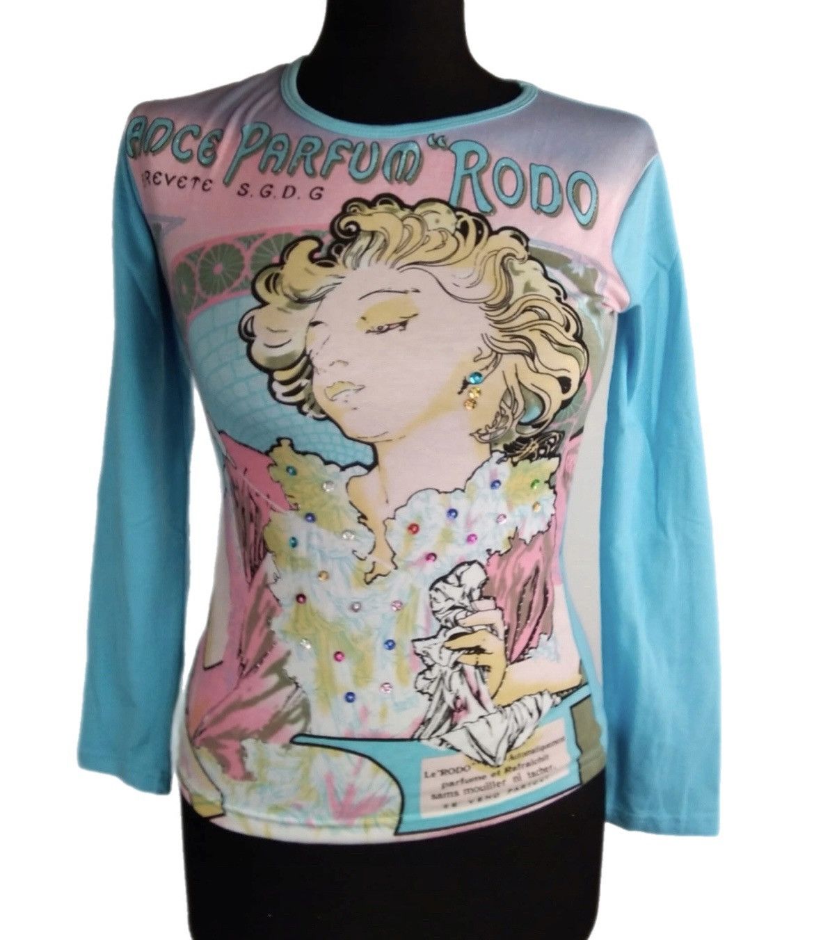 Vintage Vintage style Alfons Mucha psychodelic blouse top Size XS / US 0-2 / IT 36-38 - 1 Preview