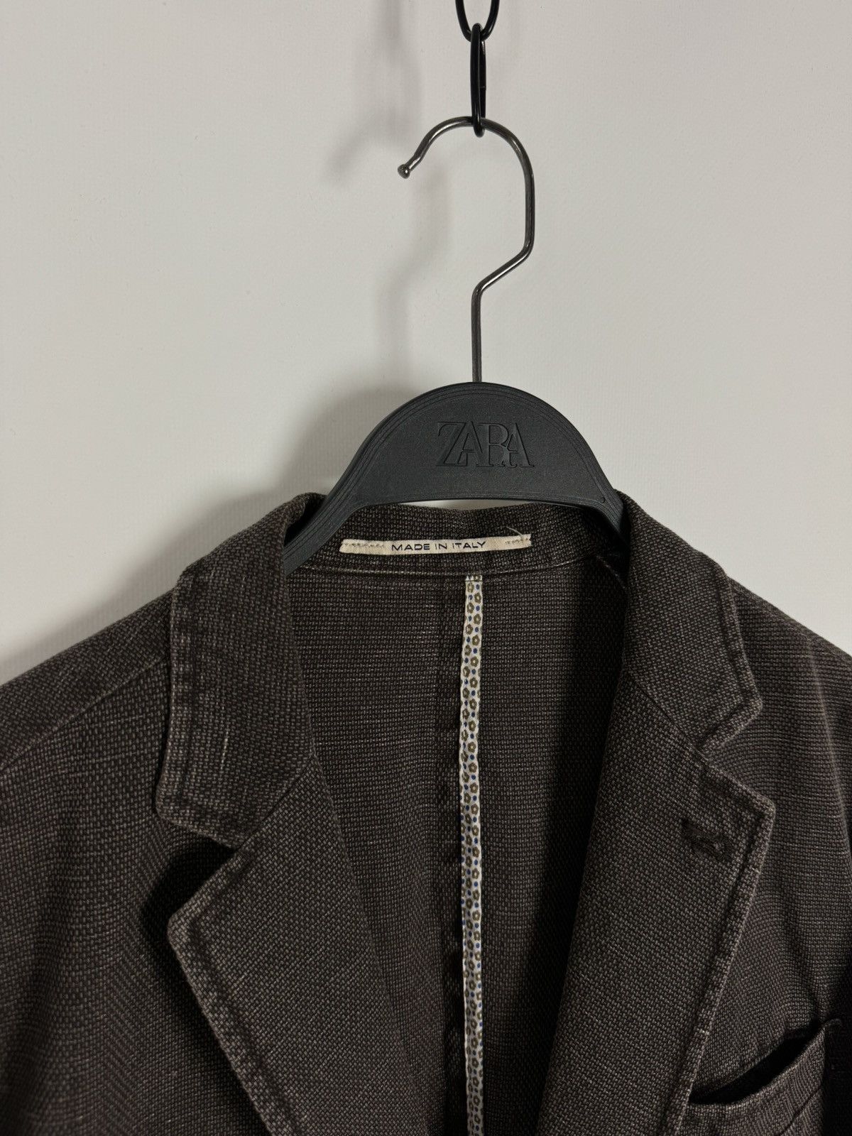 Other Exibit La Sartoria Brown Blazer Jacket Made in Italy Size 48R - 3 Thumbnail