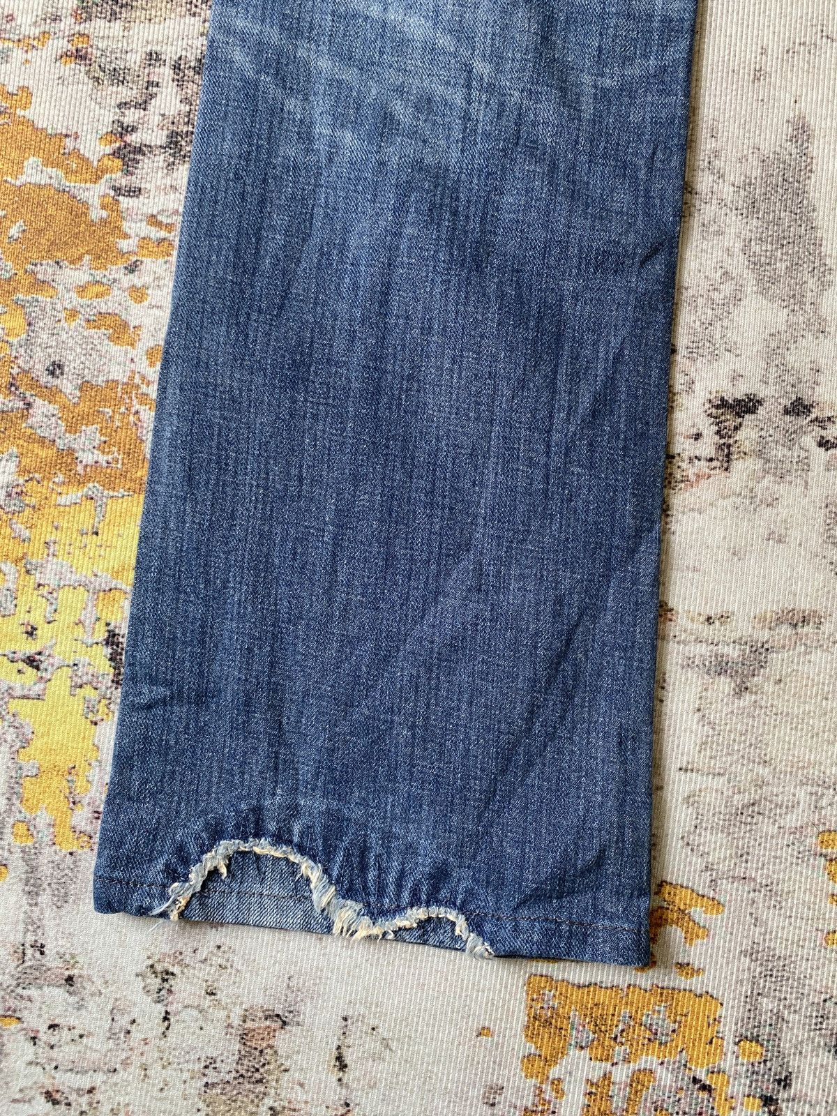 Japanese Brand Lee Distressed Flare Denim Size US 30 / EU 46 - 13 Thumbnail