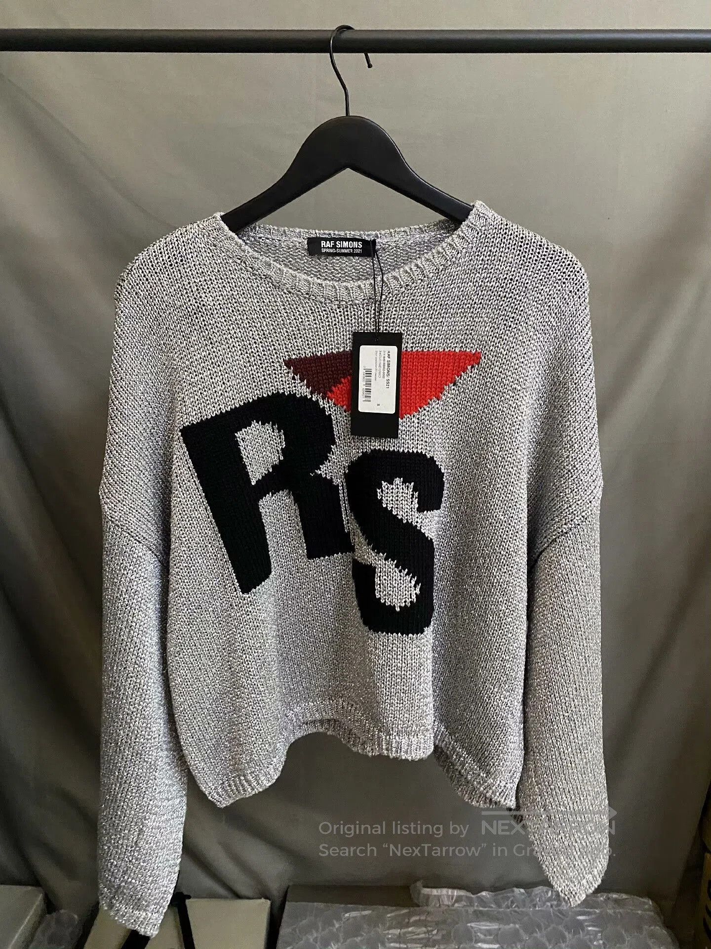 Raf Simons Raf Simons RS Silver Glitter Sweater. Size US S / EU 44-46 / 1 - 1 Thumbnail