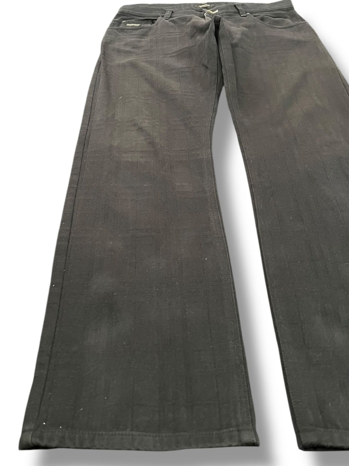 Black Label × Burberry × Burberry Prorsum Vintage Burberry Distinctive Pattern Batman Pocket Denim Size US 33 - 3 Thumbnail