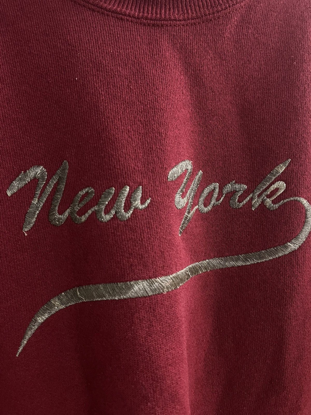 Vintage Vintage Embroidered New York Hanes Heavyweight Crewneck Size US S / EU 44-46 / 1 - 4 Thumbnail