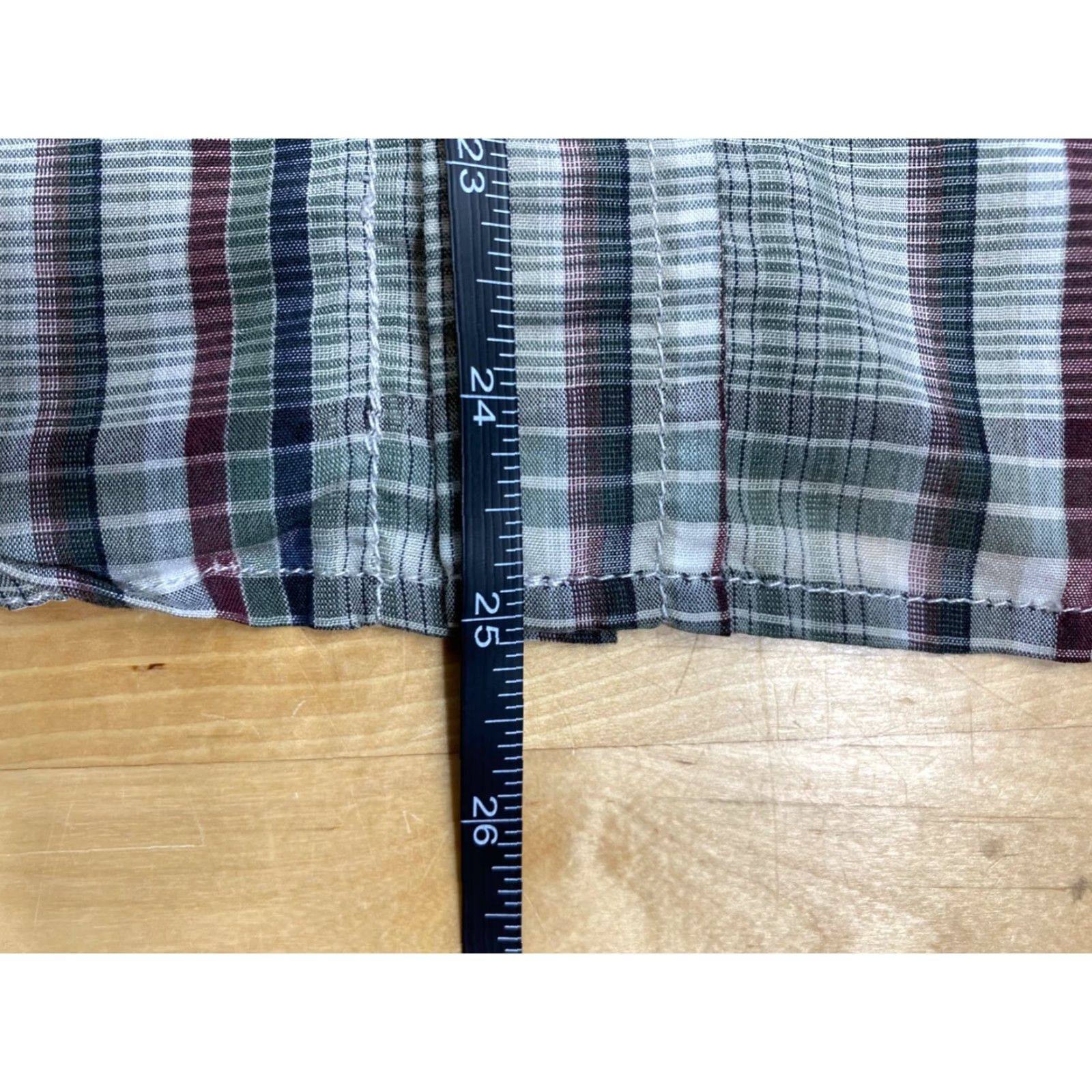 Volcom Volcom Mens Plaid Button-Down Shirt M Short Sleeve Pearl Snap Casual Size US 31 - 4 Thumbnail