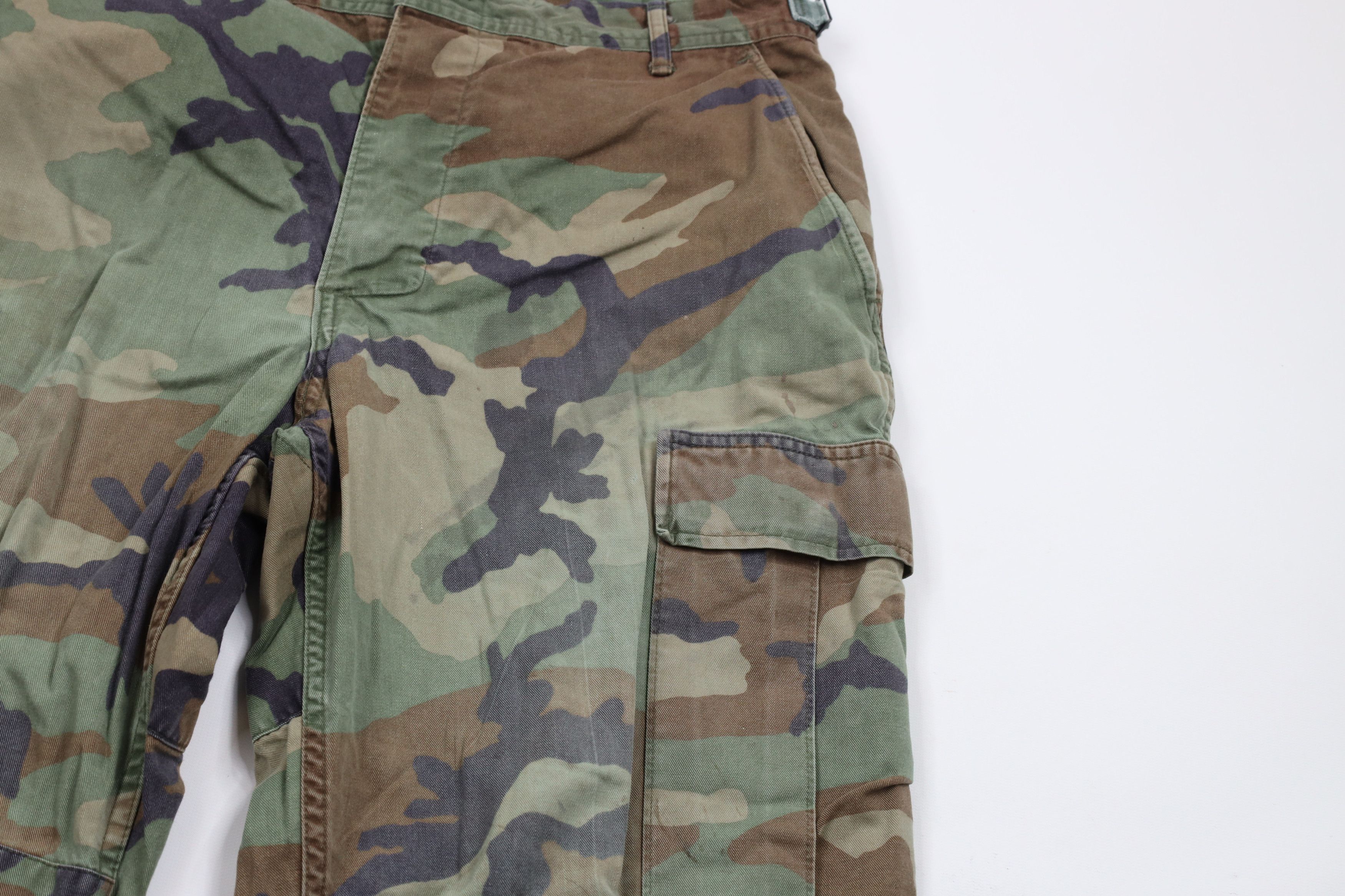 Vintage Vintage 90s Woodland Camouflage Combat Cargo Pants USA Size US 34 / EU 50 - 7 Thumbnail
