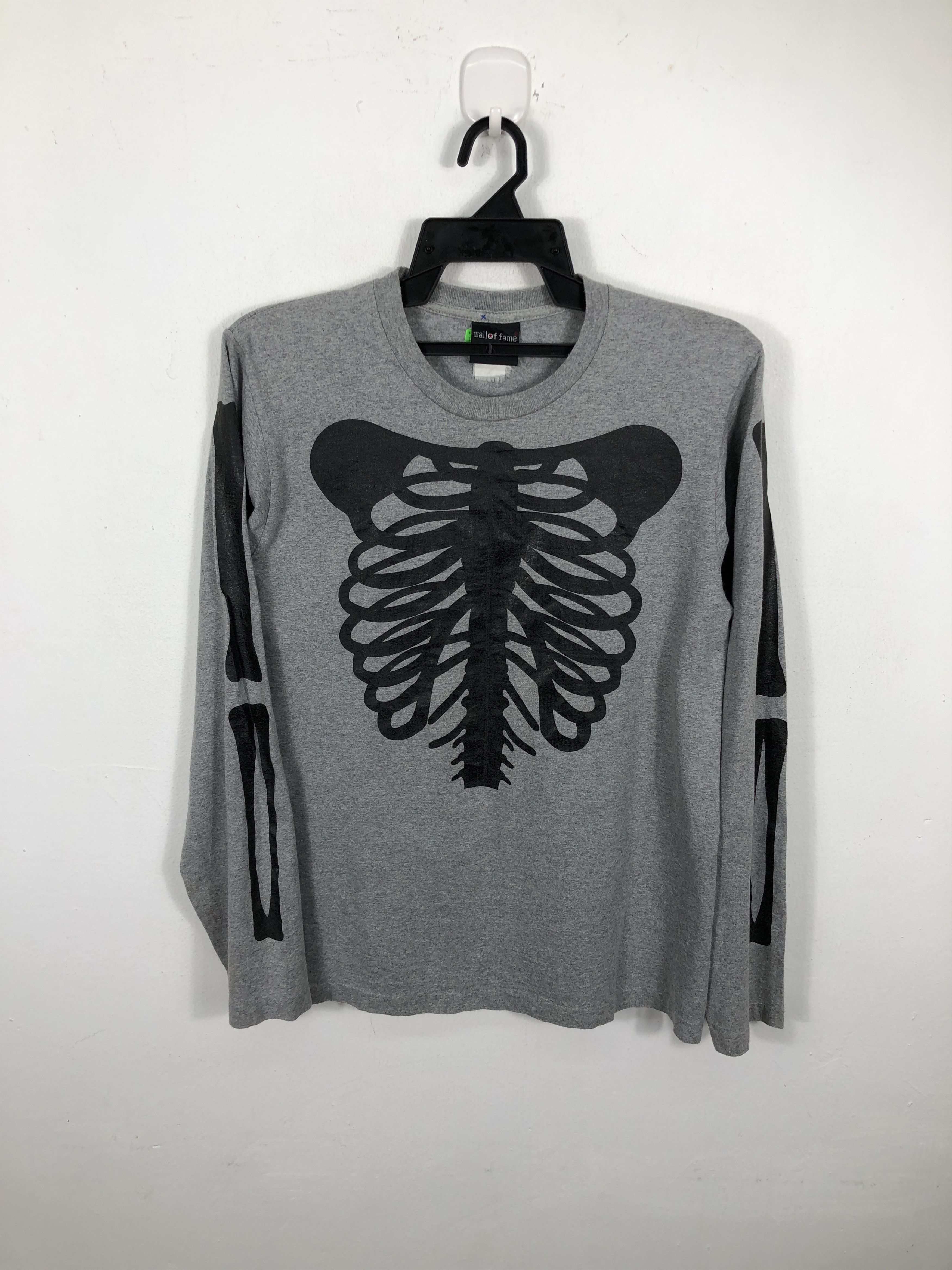 Vintage Vintage Skeleton Long Sleeve T-Shirt Size US S / EU 44-46 / 1 - 1 Thumbnail
