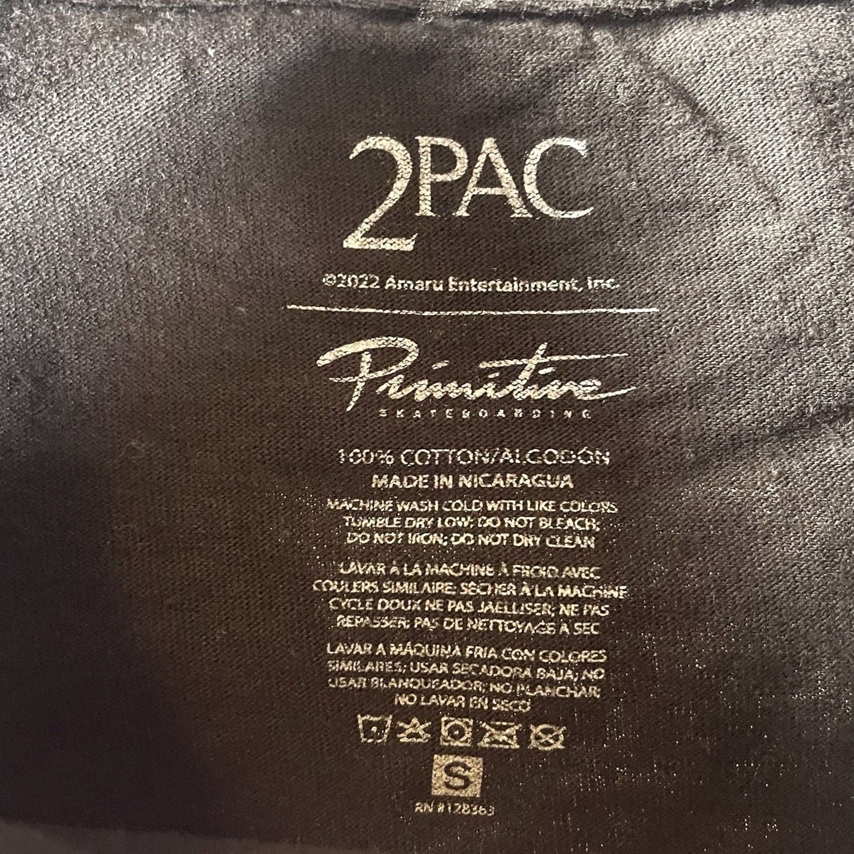Vintage Tupac Shirt Men’s Small Primitive Skateboards The Depths Of Solitude Rap Tee Shirt Men S Black S Boys Mens Womens Size US S / EU 44-46 / 1 - 6 Thumbnail