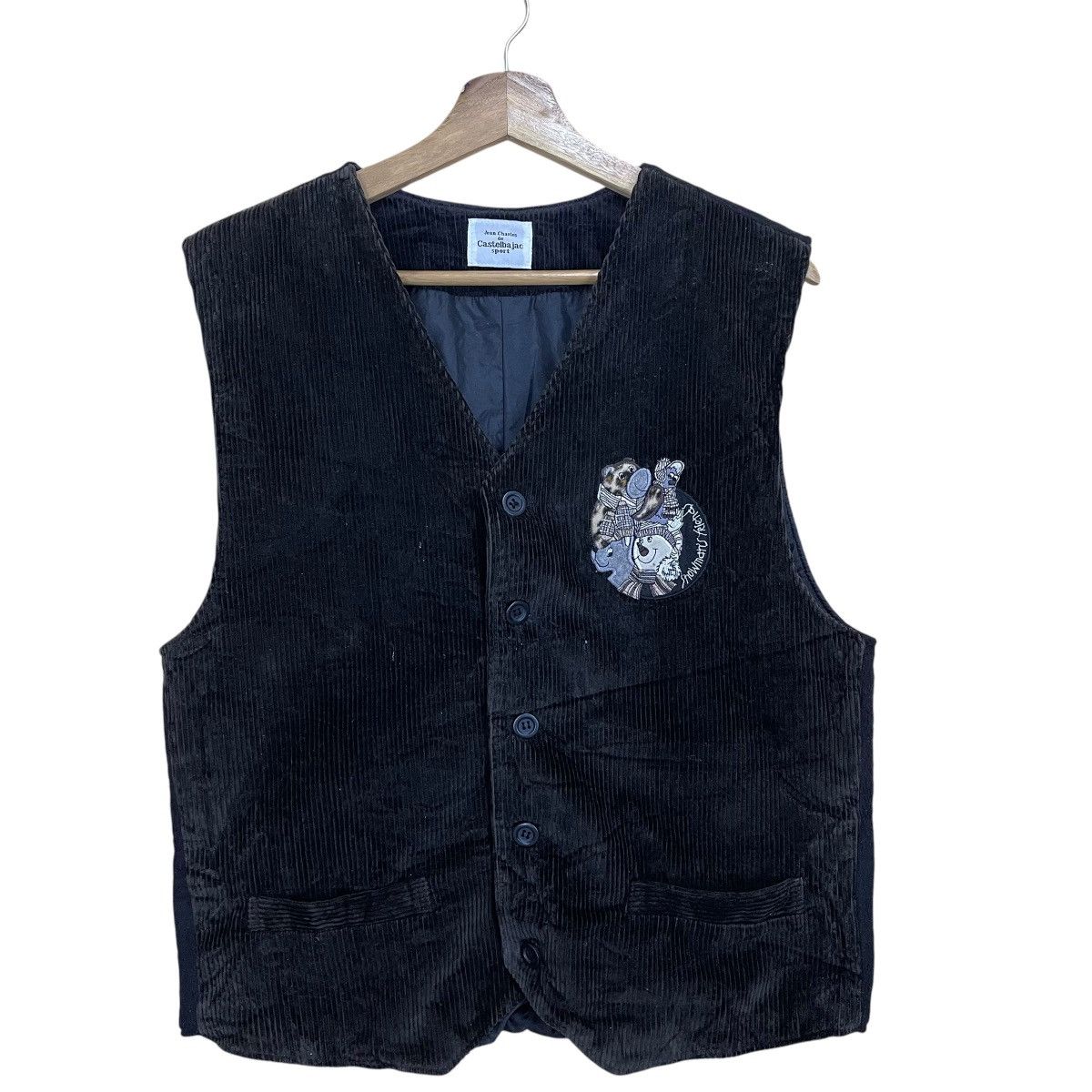 Jean Charles De Castelbajac Jean Charles De Castelbajac Corduroy Vest Size 40S - 1 Thumbnail