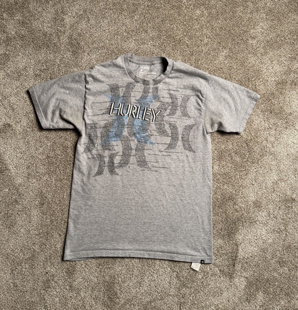 Hurley HEATHER GREY HURLEY “SCRIBBLE” GRAPHIC TEE Size US L / EU 52-54 / 3 - 1 Thumbnail