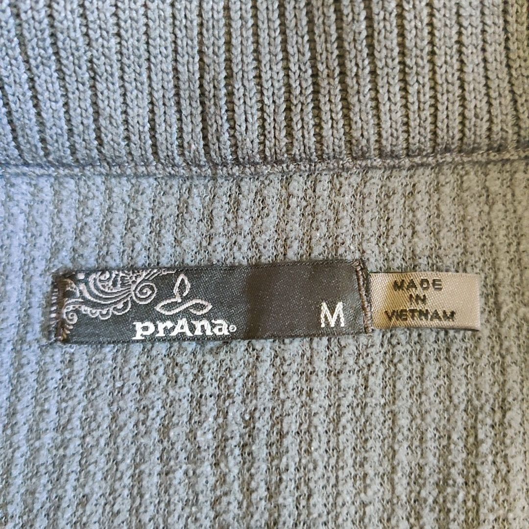 Prana Tobi ribbed fleece jacket gray sz M Size M / US 6-8 / IT 42-44 - 7 Thumbnail