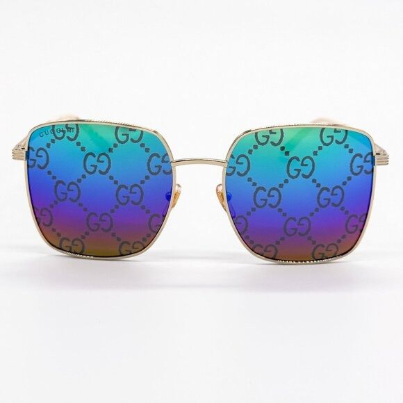 Gucci NEW GUCCI SUNGLASSES GG0802S 004 GOLD WOMEN EYEWEAR GUCCI Size ONE SIZE - 3 Thumbnail