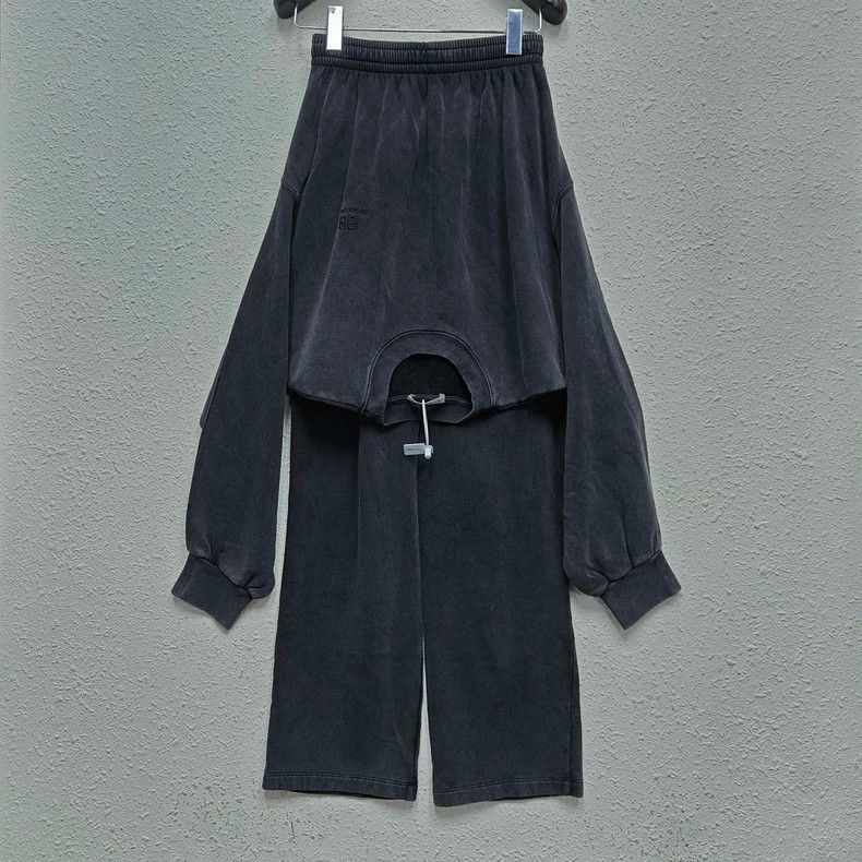 Balenciaga Balenciaga size XS Fake two-piece sweater leisure washed t Size US 31 - 3 Thumbnail