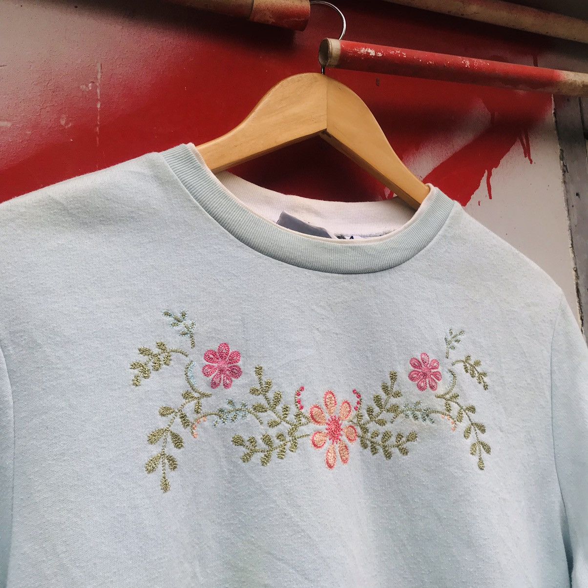 Vintage Vintage Double Crewneck Embroidered Sweatshirts Size US M / EU 48-50 / 2 - 1 Thumbnail