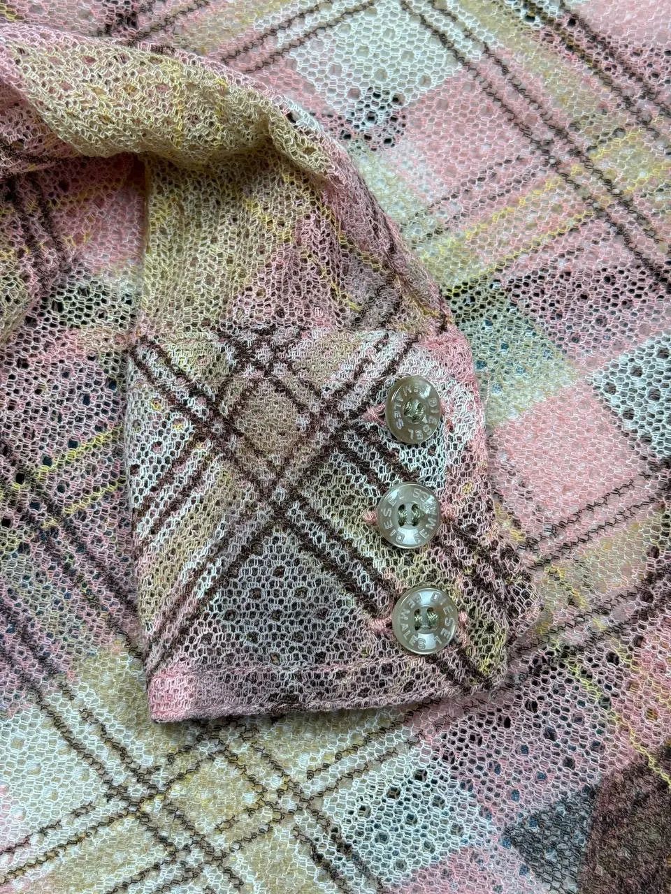 Diesel Vintage Diesel mesh net blouse shirt Size S Italy made Size S / US 4 / IT 40 - 9 Thumbnail