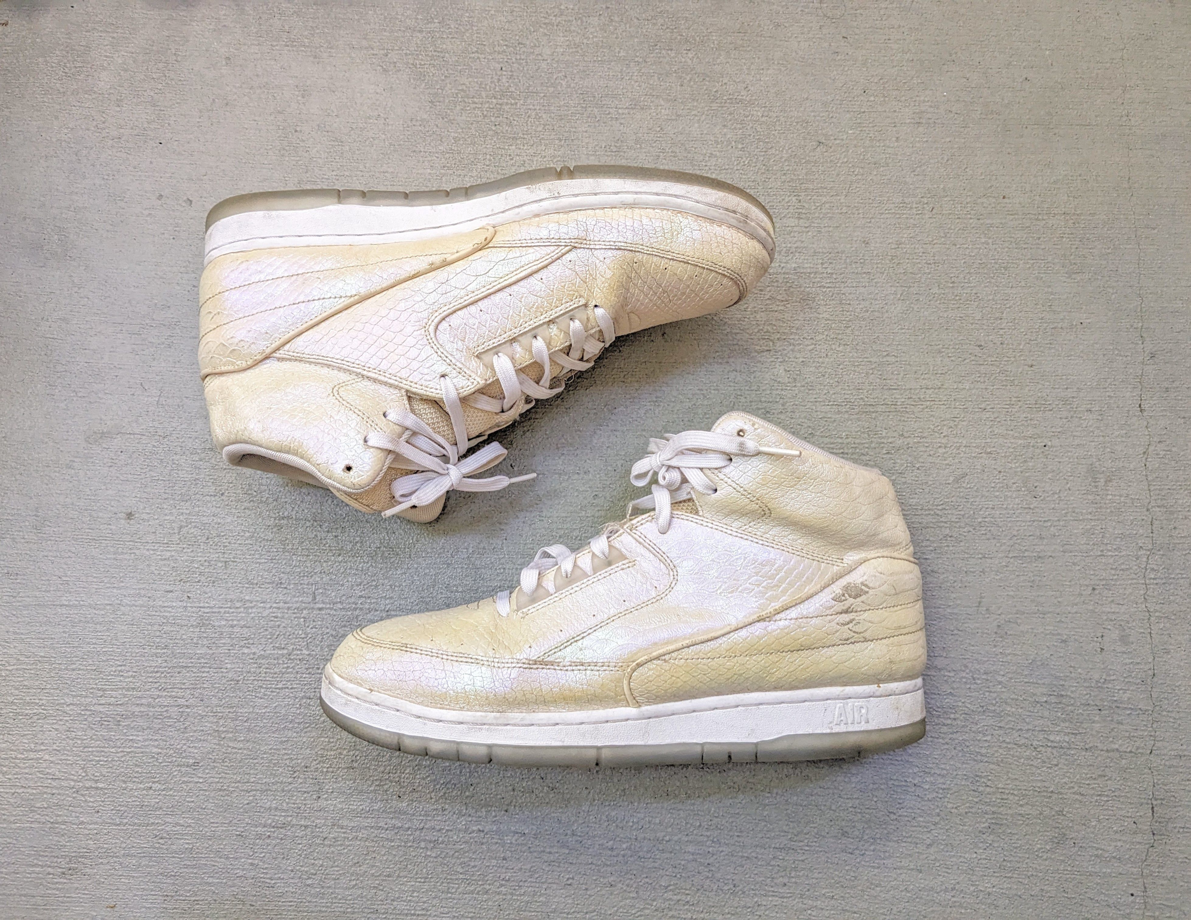 Jordan Brand × Nike Nike Air Python Premium Deluxe Pearl White 705066-101 Size US 12 / EU 45 - 1 Thumbnail