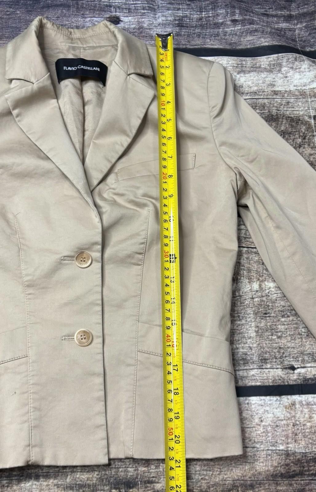 Other Flavio Castellani Blazer Jacket Womens Size 40 Small Italy Size M / US 6-8 / IT 42-44 - 10 Thumbnail