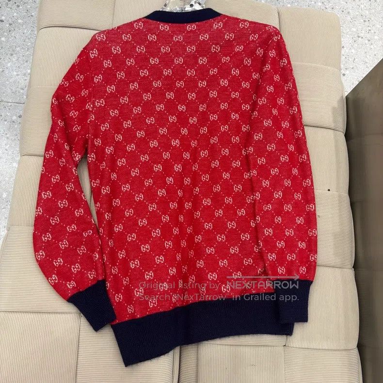 Gucci Gucci Logo full-print alpaca blend knitted cardigan coat Size XS / US 0-2 / IT 36-38 - 2 Thumbnail