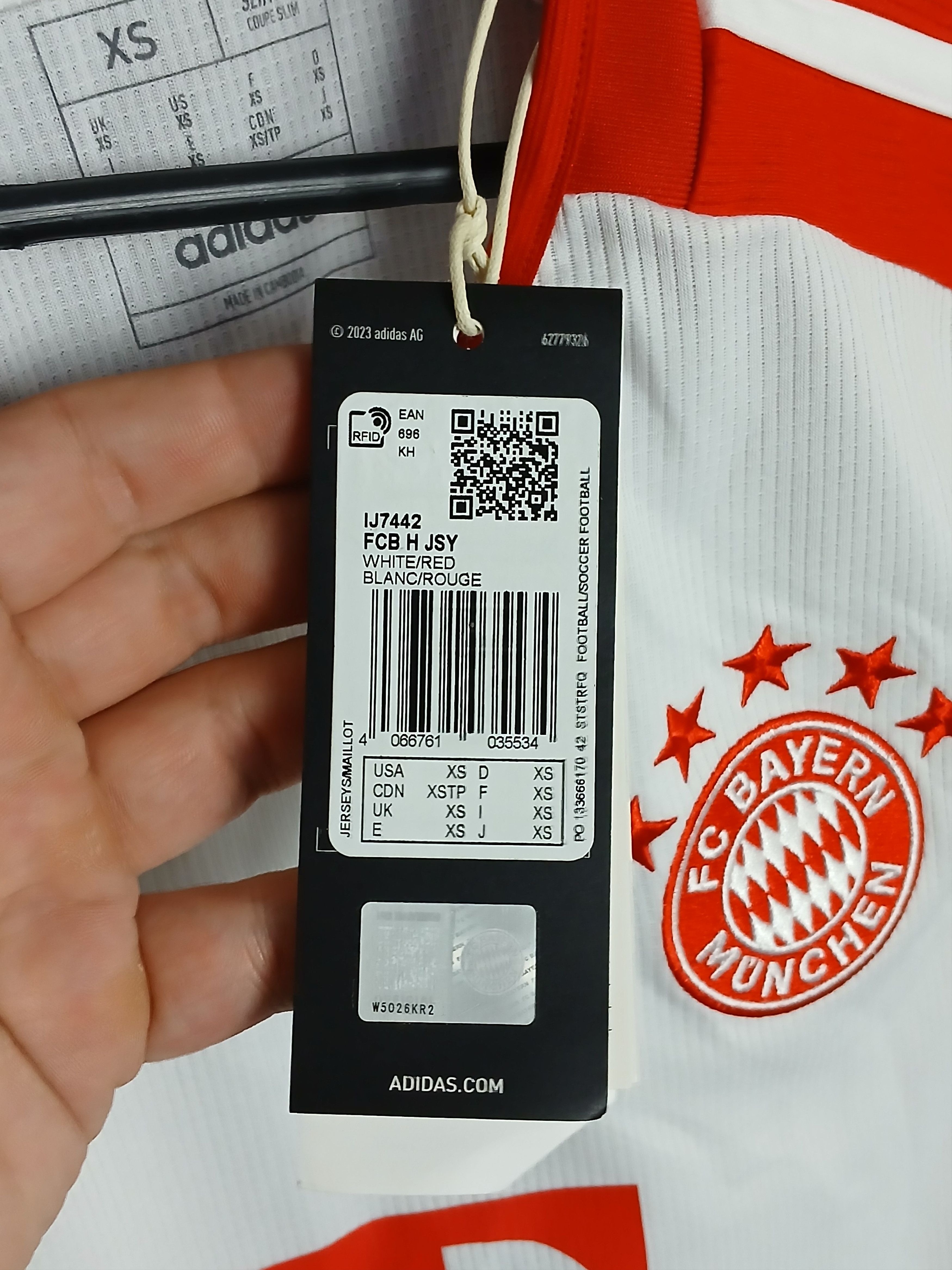 Adidas New Bayern Munchen 23/24 Home Musiala Football Jersey Size US XS / EU 42 / 0 - 10 Thumbnail