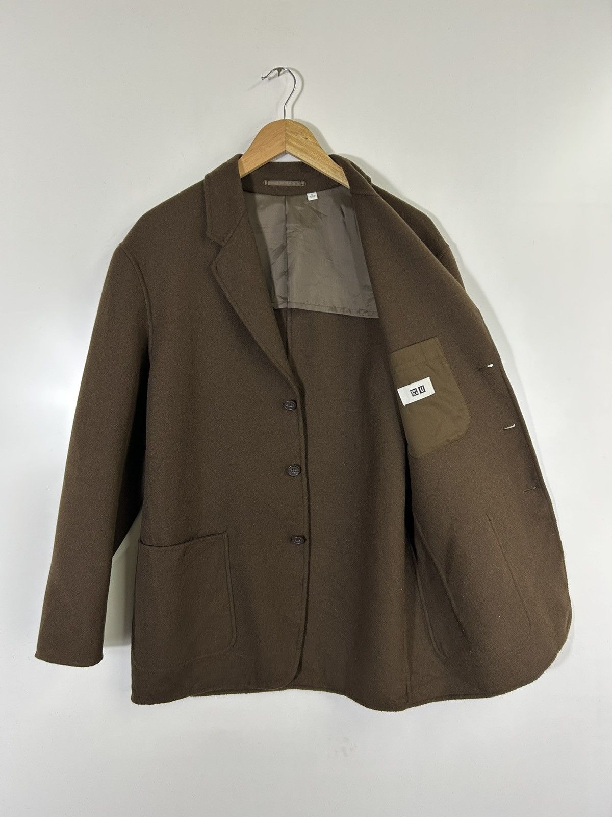 Lemaire × Uniqlo 🔥Lemaire❌Uniqlo Wool Button Coat Size US M / EU 48-50 / 2 - 8 Thumbnail