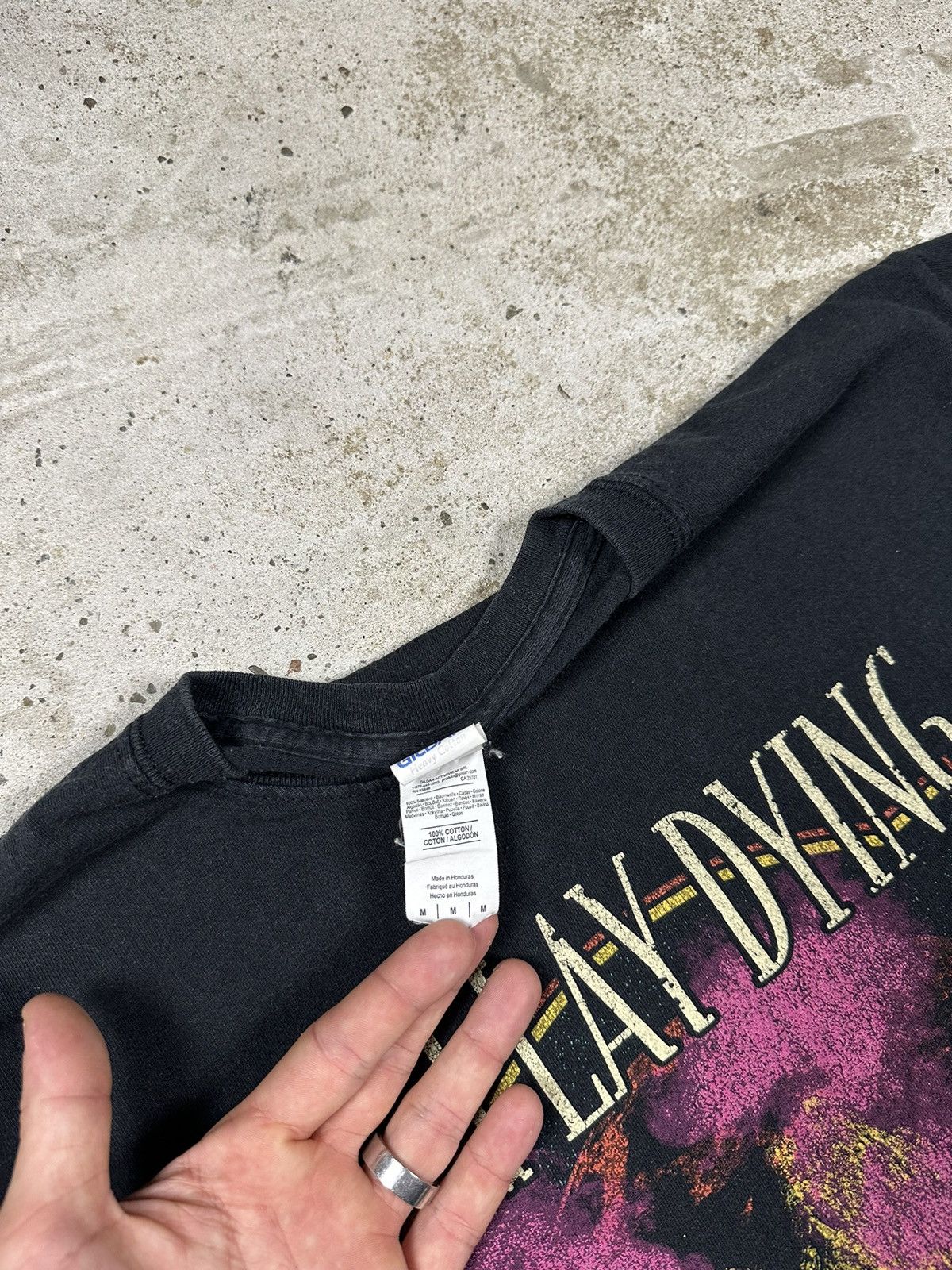 Band Tees Vintage Y2K As I Lay Dying Washed Black Tour Tee Size US S / EU 44-46 / 1 - 6 Thumbnail