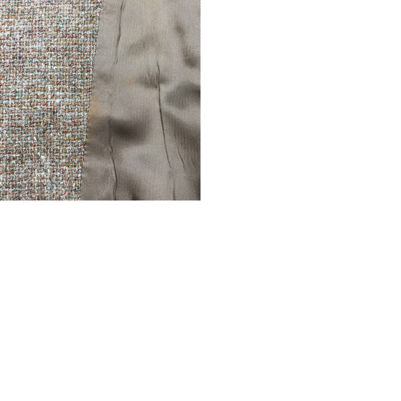 Stanley Blacker VINTAGE Stanley Blacker Blazer 42R Wool Tweed 2-Button Single-Breasted Notch Lapel Men Green Beige Brown Casual Jacket Coat Size 42R - 9 Thumbnail