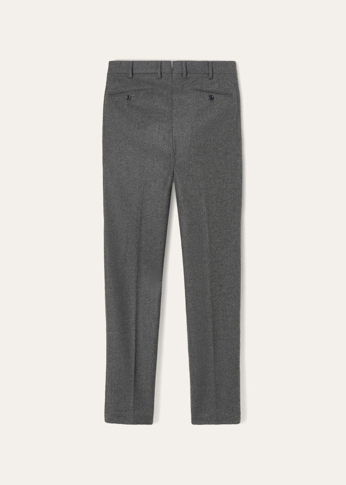 Loro Piana o1srvl11e1224 Pantaflat Wool Trouser in Grey Size US 32 / EU 48 - 2 Thumbnail