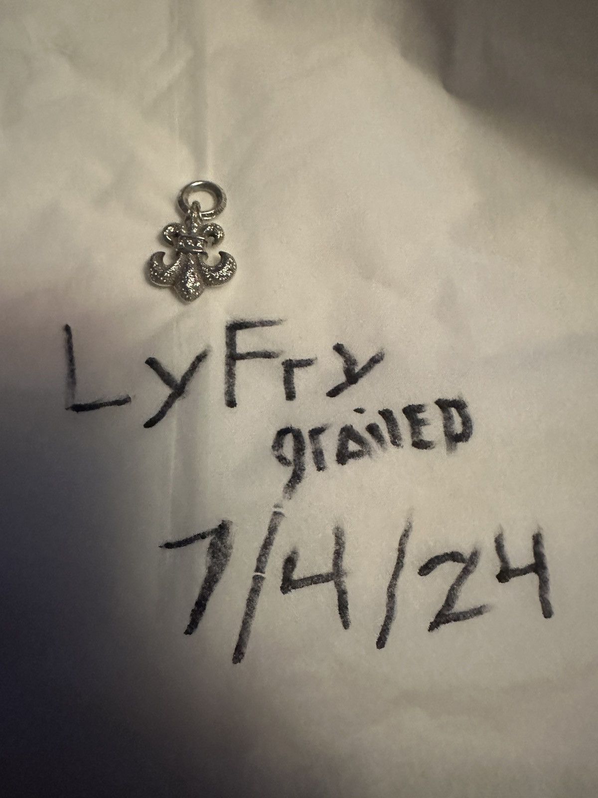 Chrome Hearts Fleur Pendant w/ Diamonds Size ONE SIZE - 6 Thumbnail