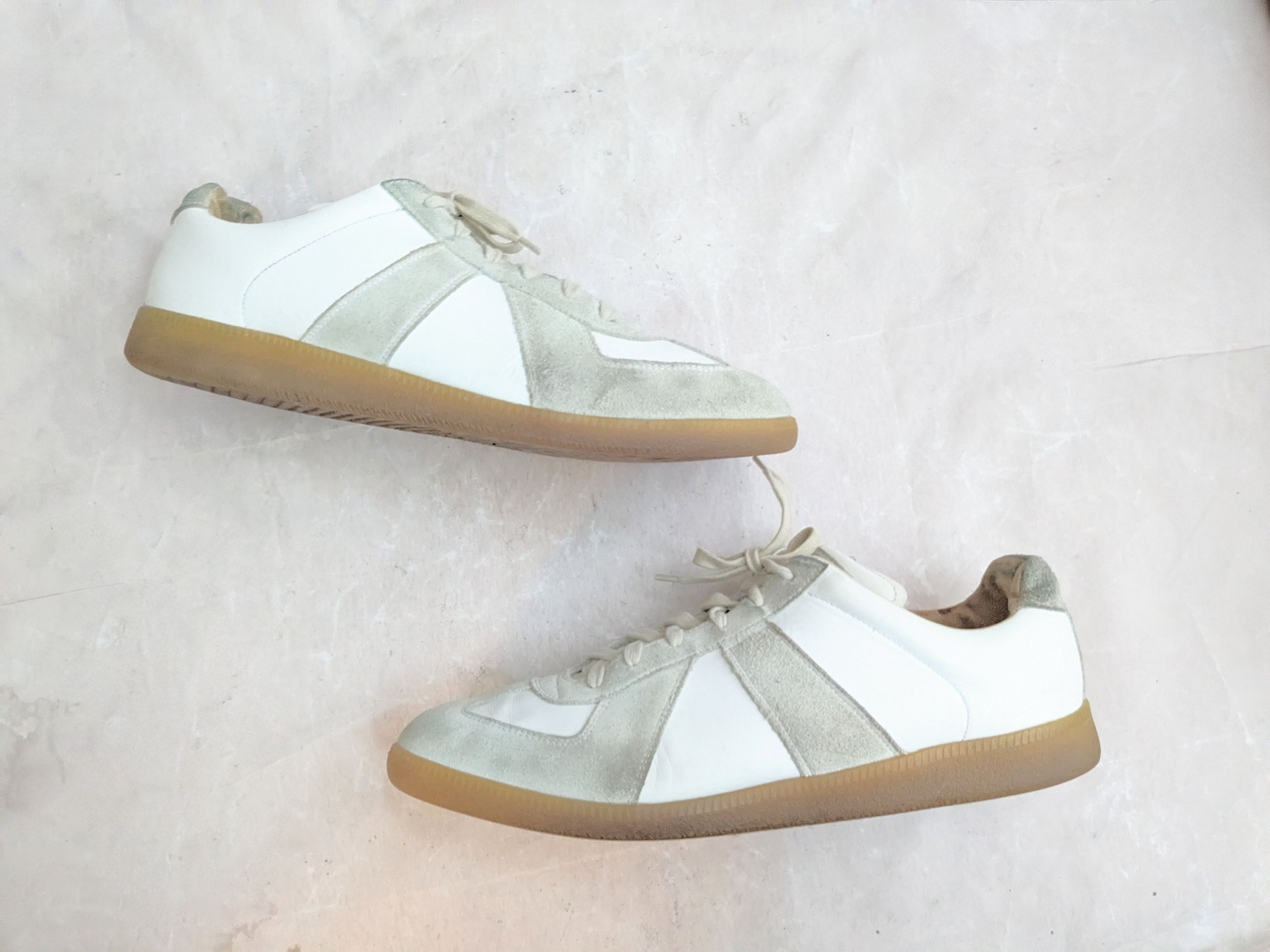 Maison Margiela Maison Margiela Replica GAT White Gray 13 46 Low Tops Size US 13 / EU 46 - 1 Thumbnail