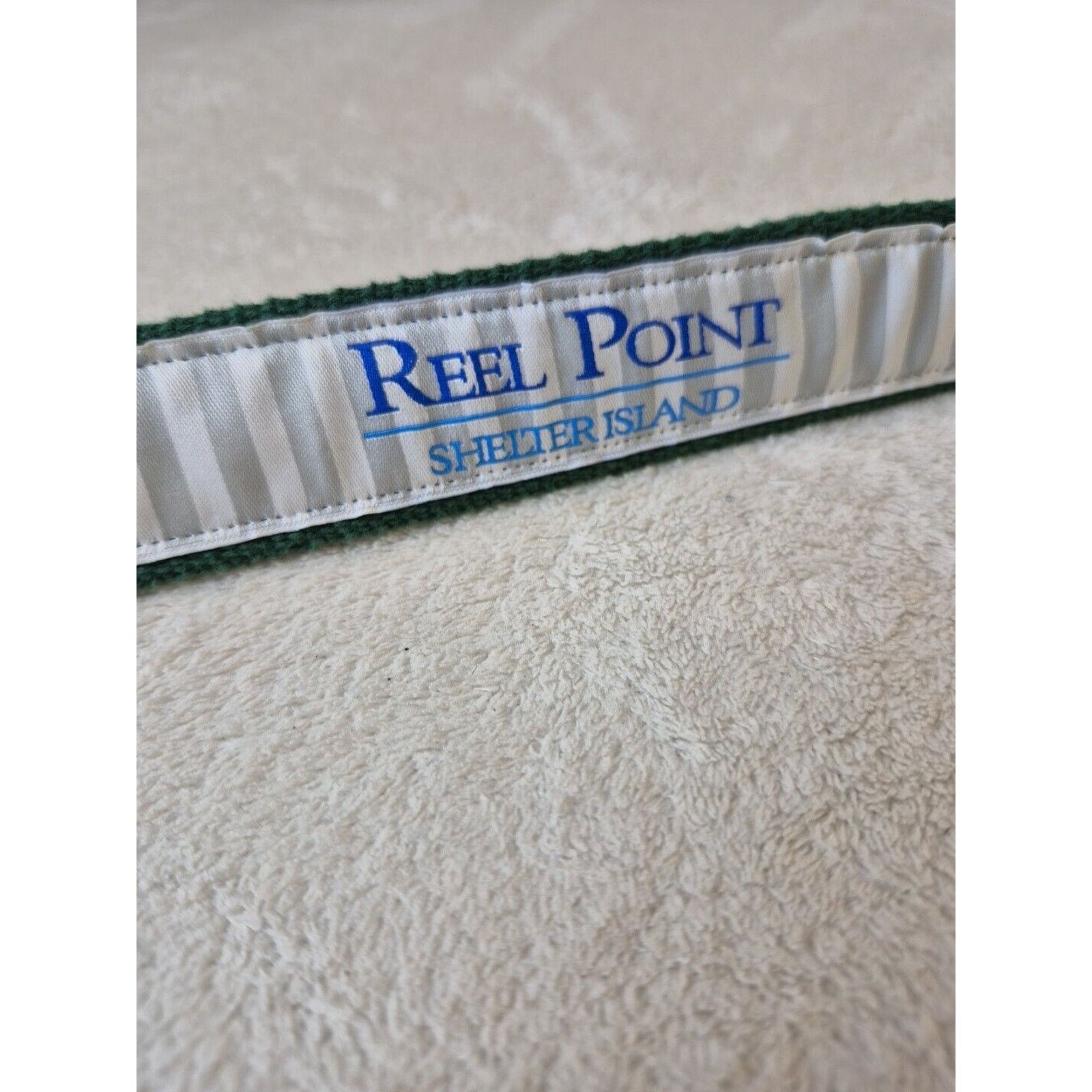 & Other Stories Reel Point Shelter Island Men's Belt Size 30 Green Alligator Size 30 - 4 Thumbnail