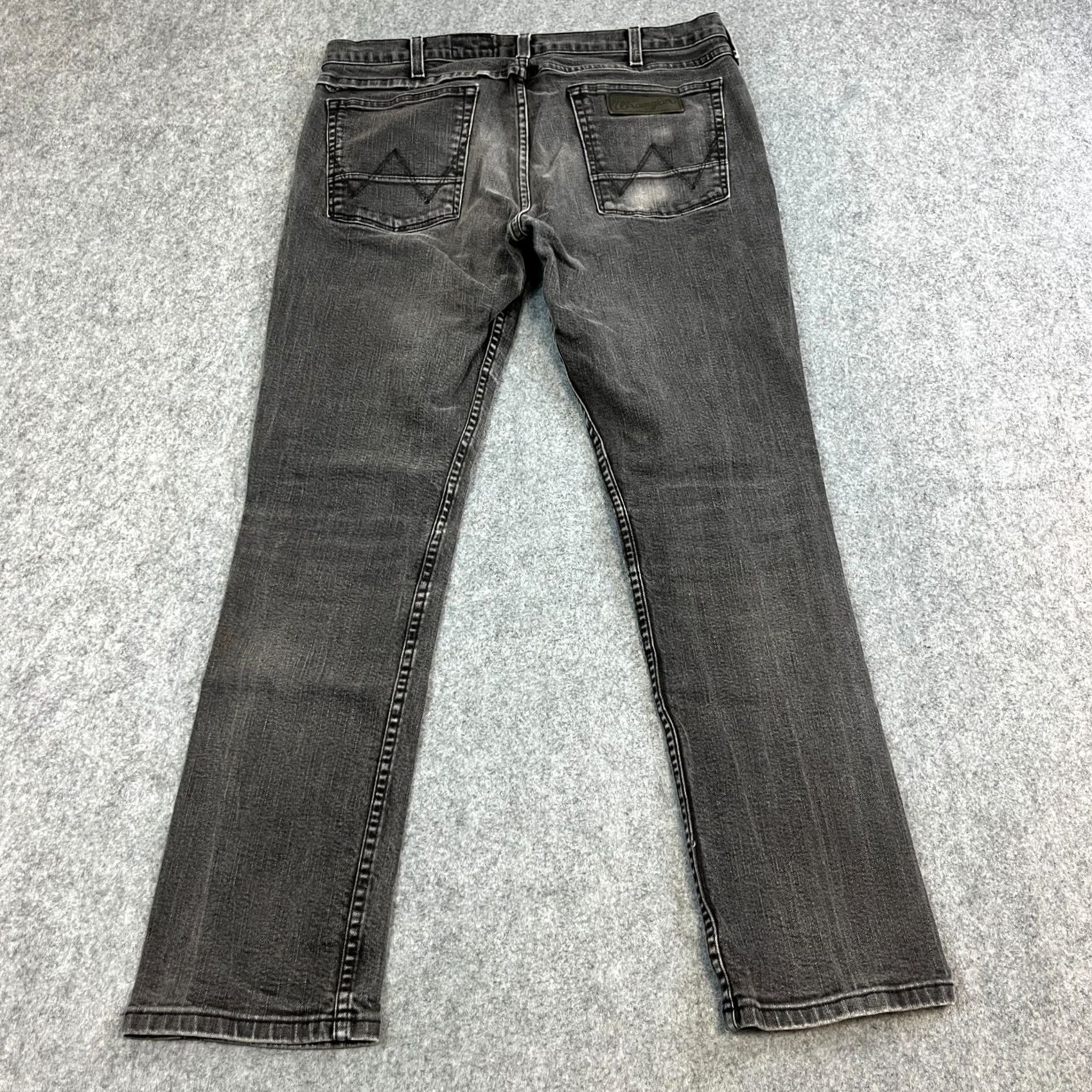 Wrangler Wrangler Jeans Slim Skinny 34 30 Grey Stretch Cowboy Western Bostin Mens Regular Denim Cotton Elastan Slim 5-Pocket Logo Size US 34 / EU 50 - 2 Thumbnail