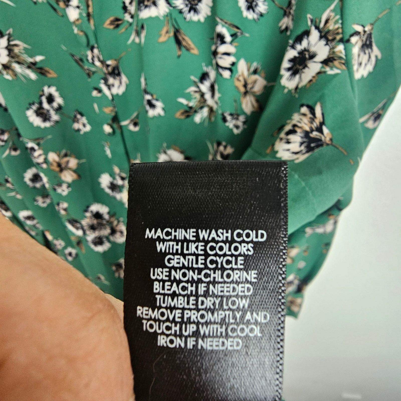 Corridor Torrid Madison Georgette Green Floral Blouse Plus Size 3X Size 3XL / US 20-22 - 10 Thumbnail