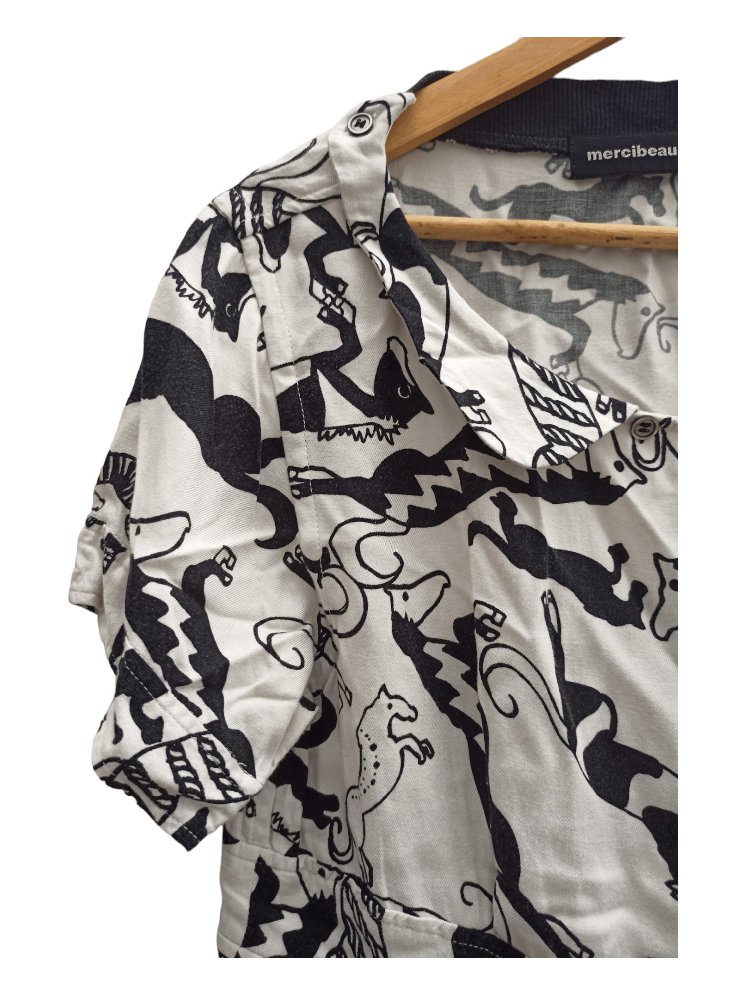 Issey Miyake Mercibeaucoup By Issey Miyake Full Printed Runway Blouses Size M / US 6-8 / IT 42-44 - 8 Thumbnail