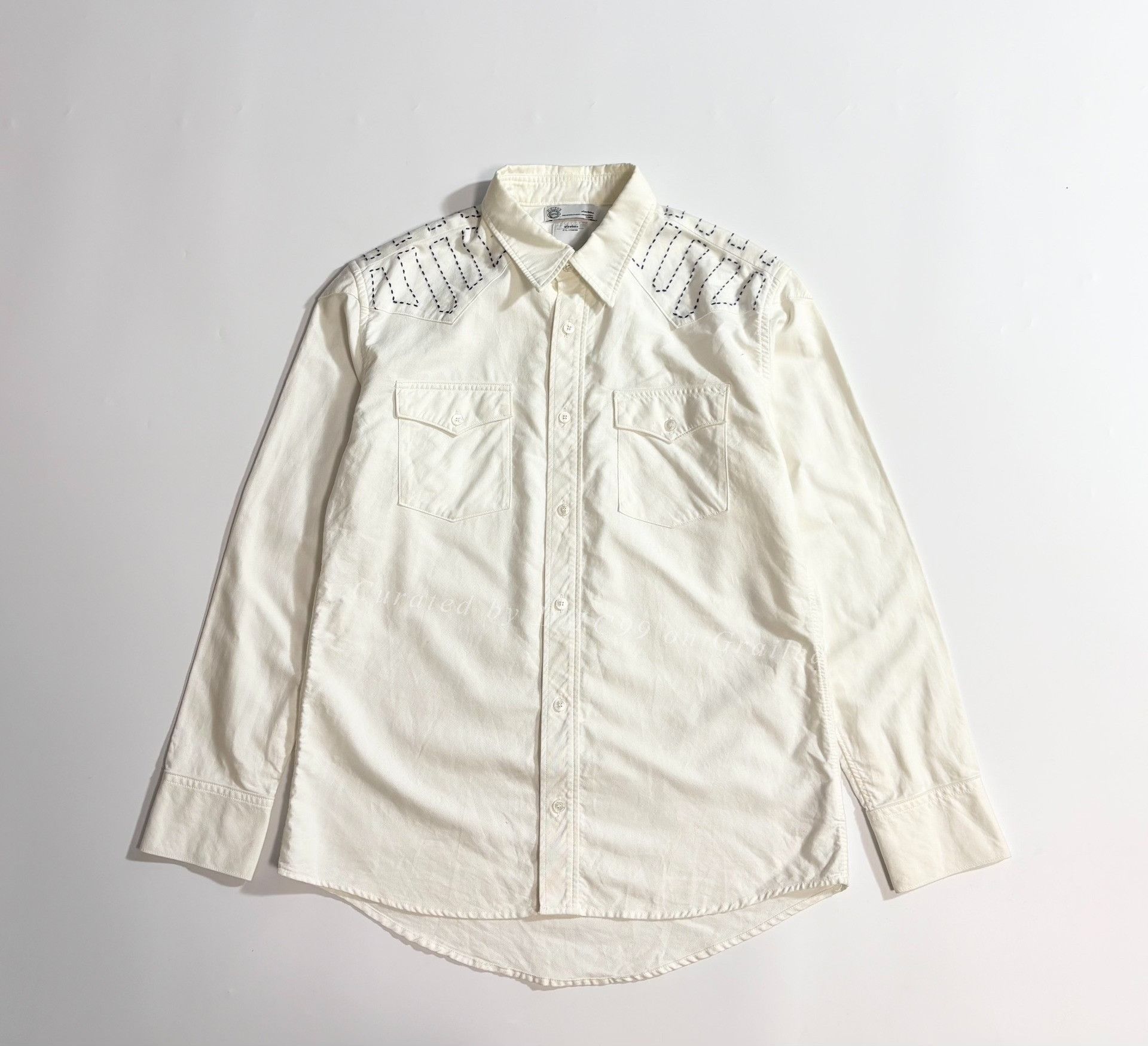 Visvim VISVIM GIZA Sashiko Shirt Size US M / EU 48-50 / 2 - 1 Thumbnail