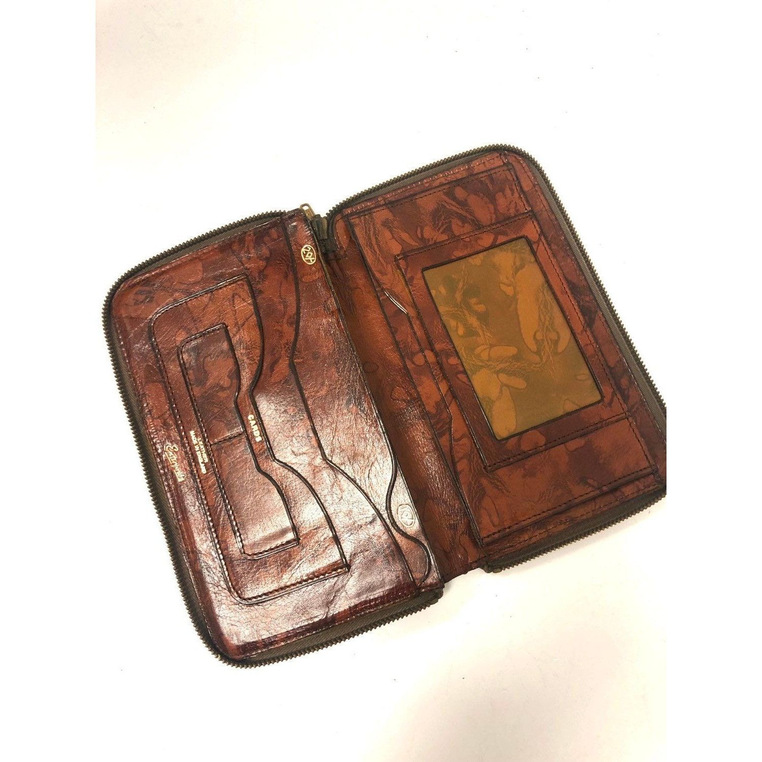 Other Vtg Enterprise England Brown Leather BoHo Hippie Wallet Size ONE SIZE - 3 Thumbnail