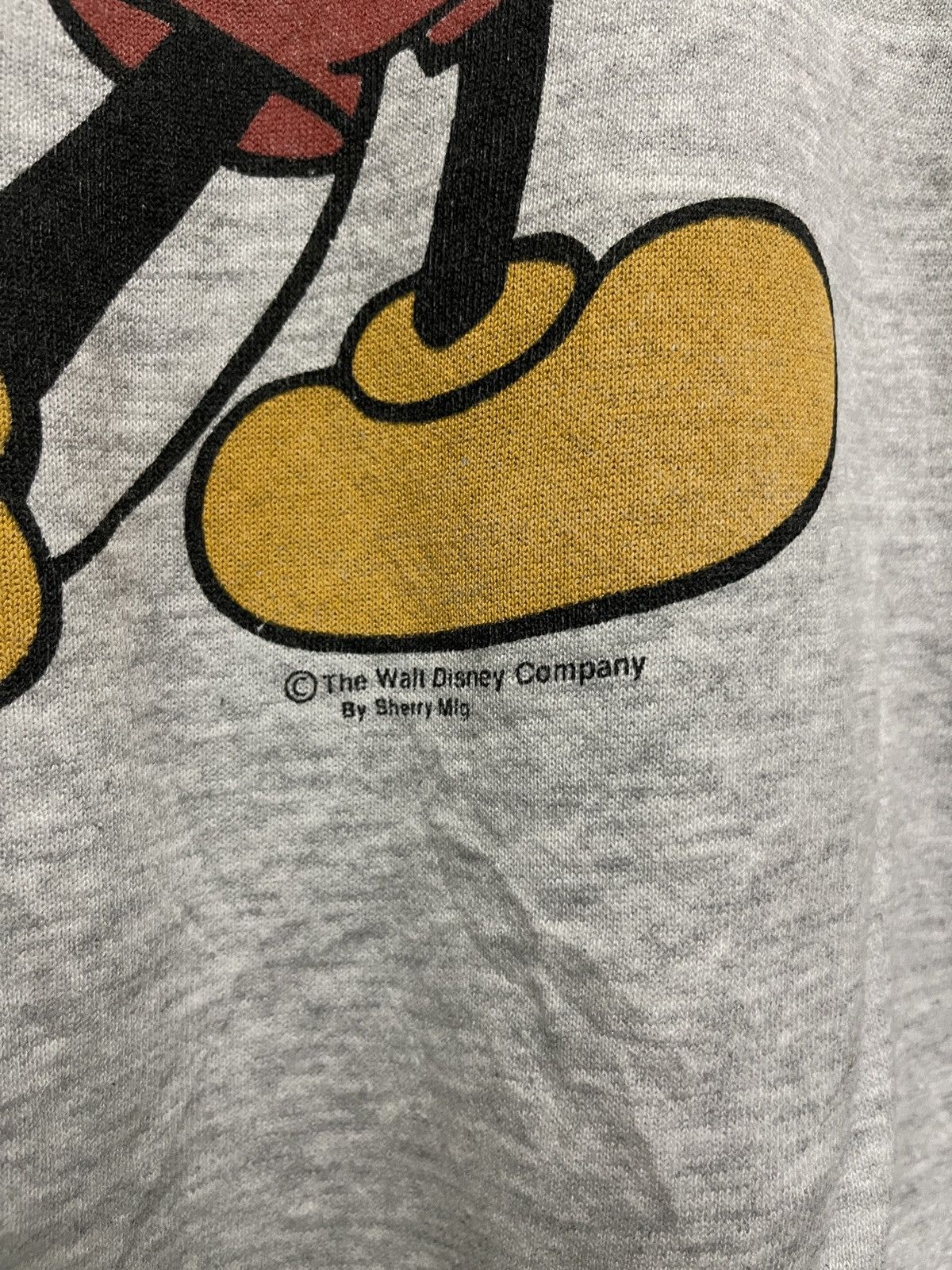 Disney × Mickey Mouse × Vintage Vintage Mickey Mouse Disney Distressed Sweatshirt Size US L / EU 52-54 / 3 - 7 Thumbnail