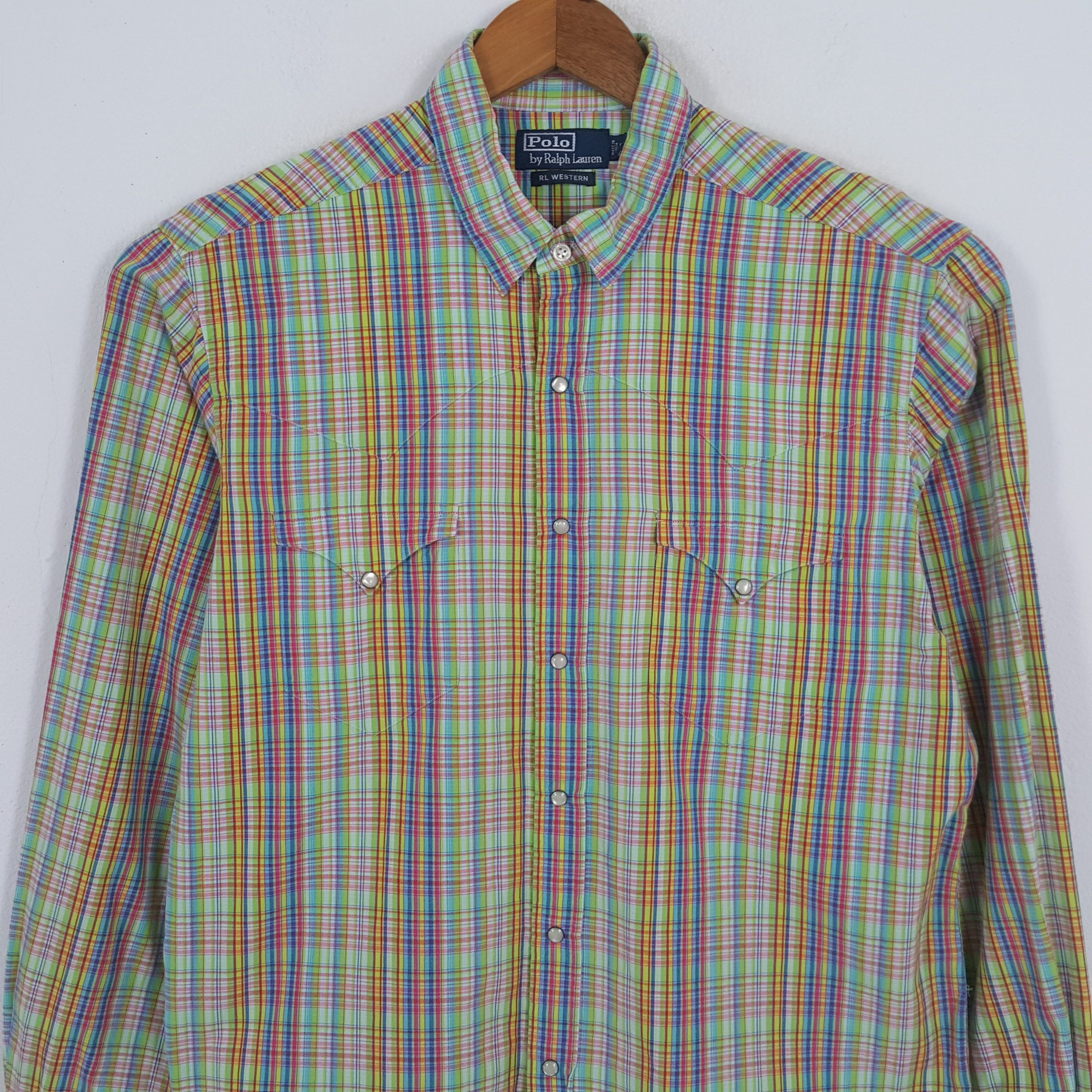 Polo Ralph Lauren × Vintage Vintage POLO by RALPH LAUREN Fashion Brand Western Shirts Size US L / EU 52-54 / 3 - 2 Thumbnail