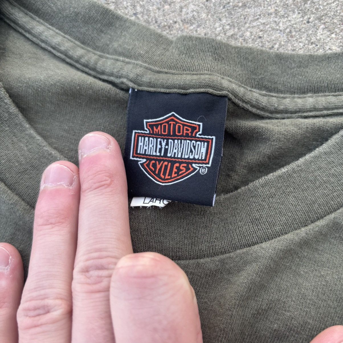 Harley Davidson × Vintage Vintage Harley Davidson Pocket Tee Shirt Size US L / EU 52-54 / 3 - 3 Thumbnail