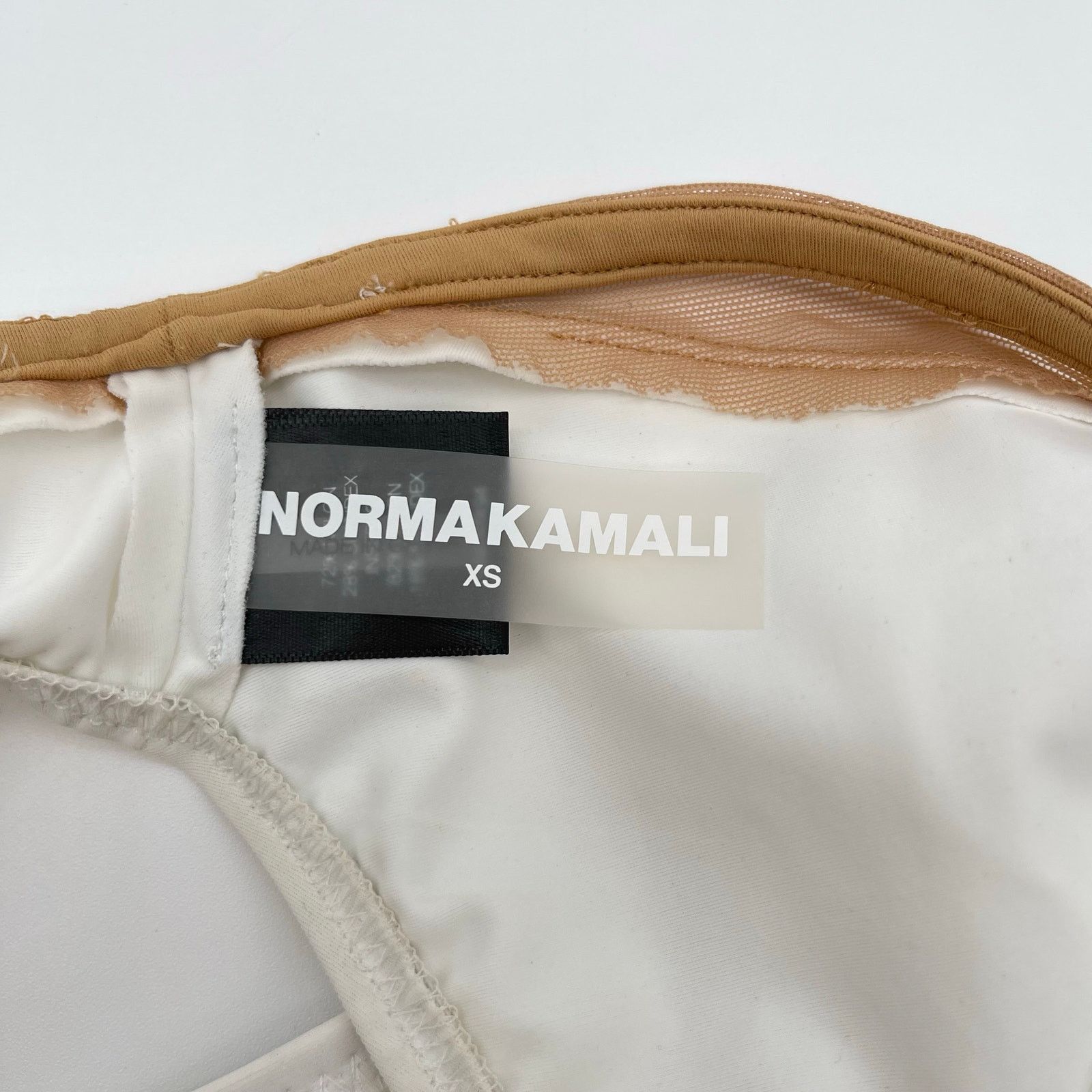 Norma Kamali Norma Kamali | NWT Snake Mesh Bottom Swimsuit in White XS Size XS / US 0-2 / IT 36-38 - 9 Thumbnail