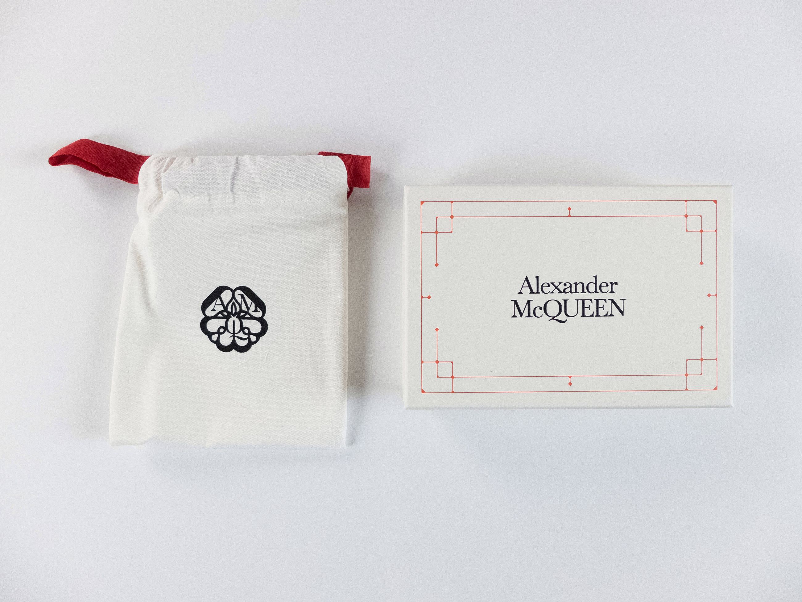 Alexander McQueen ALEXANDER MCQUEEN black silver leopard emboss leather wallet Size ONE SIZE - 8 Thumbnail