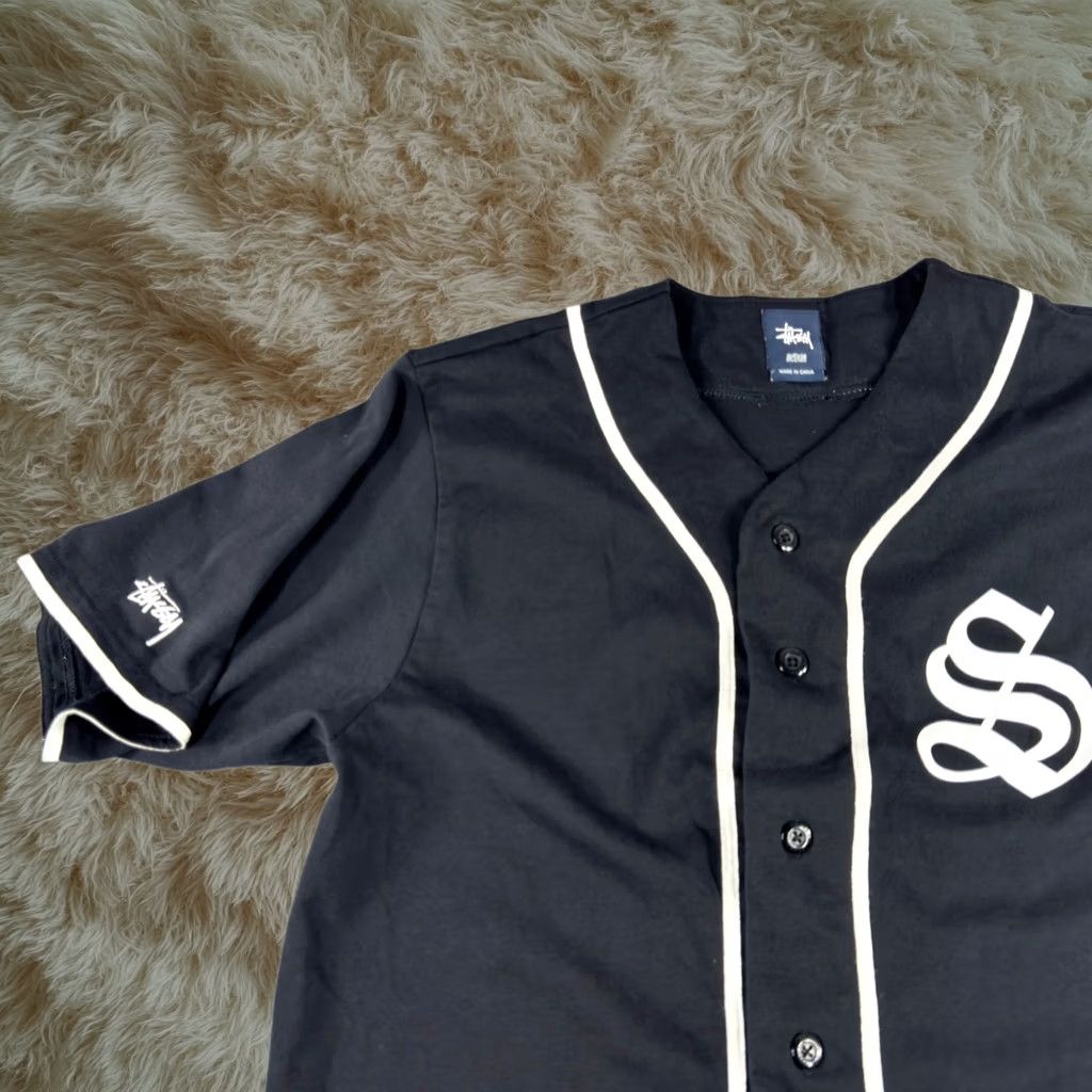 Stussy Stussy Sport Mesh Football Jersey 'Black' | Grailed