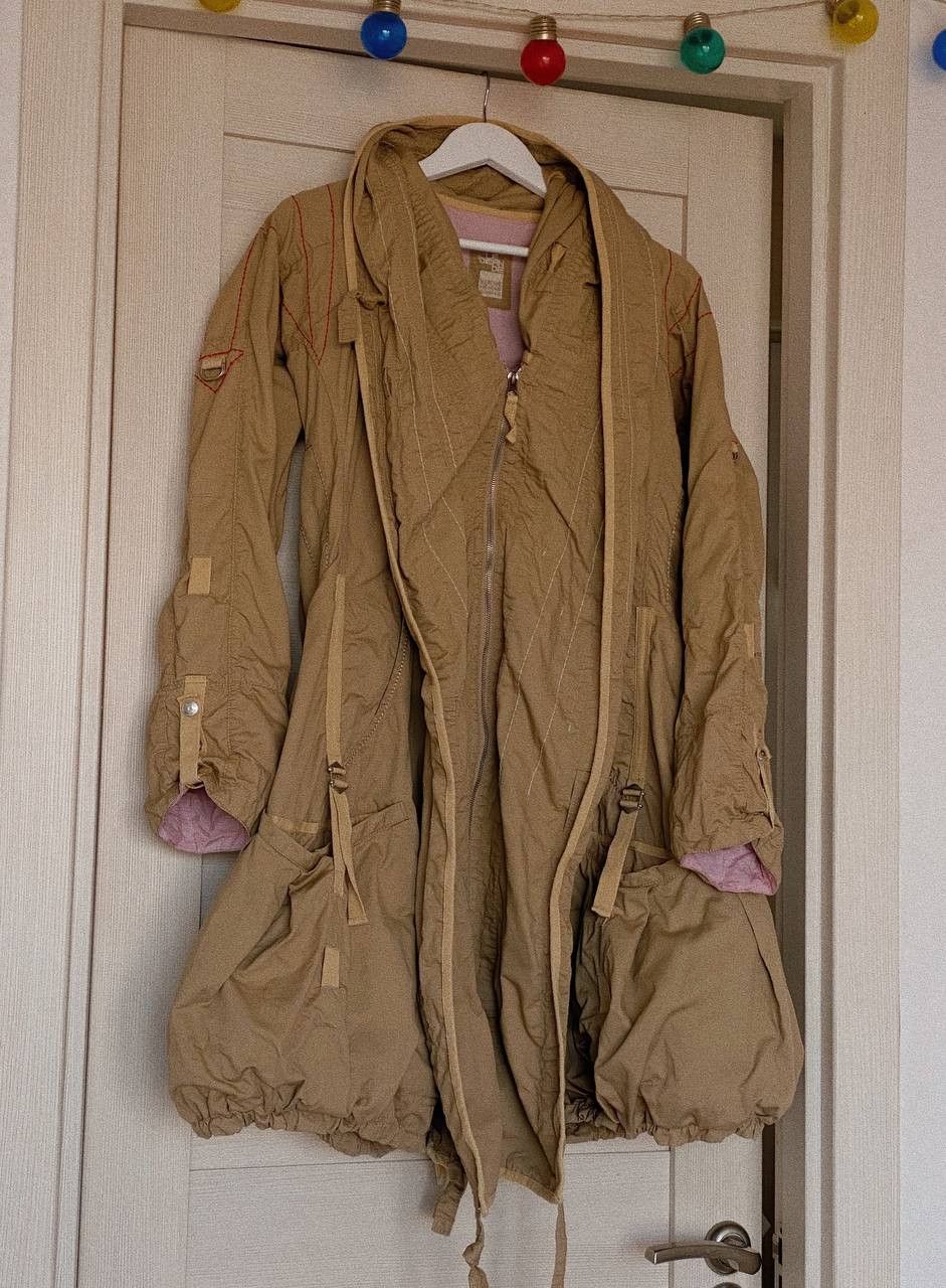 Marithe + Francois Girbaud Marithé + François Girbaud Avant Garde Trench Coat Beige Size L / US 10 / IT 46 - 1 Thumbnail