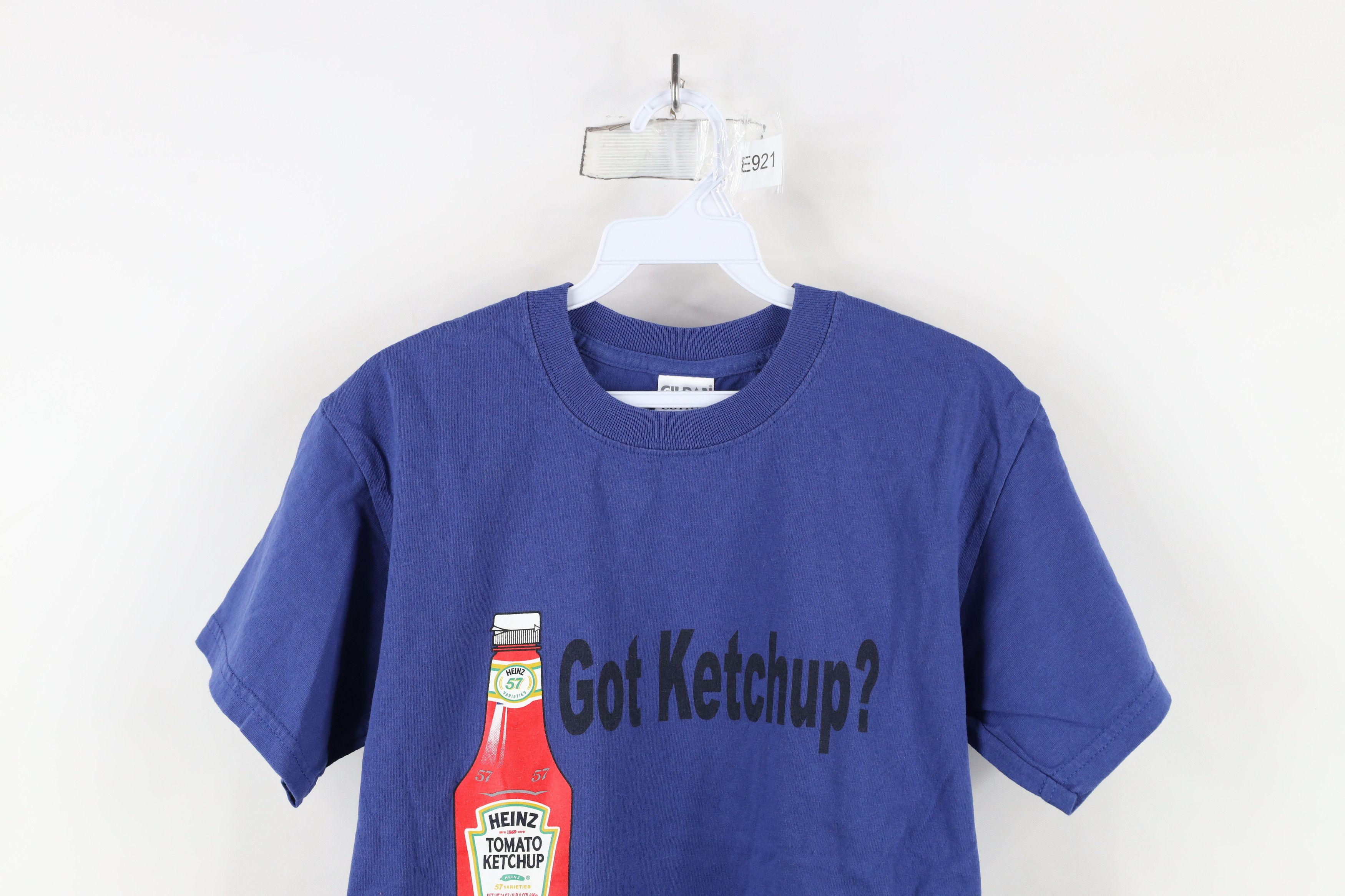 Vintage Vintage 90s Y2K Tomato Ketchup Got Ketchup T-Shirt Blue Size US S / EU 44-46 / 1 - 2 Thumbnail