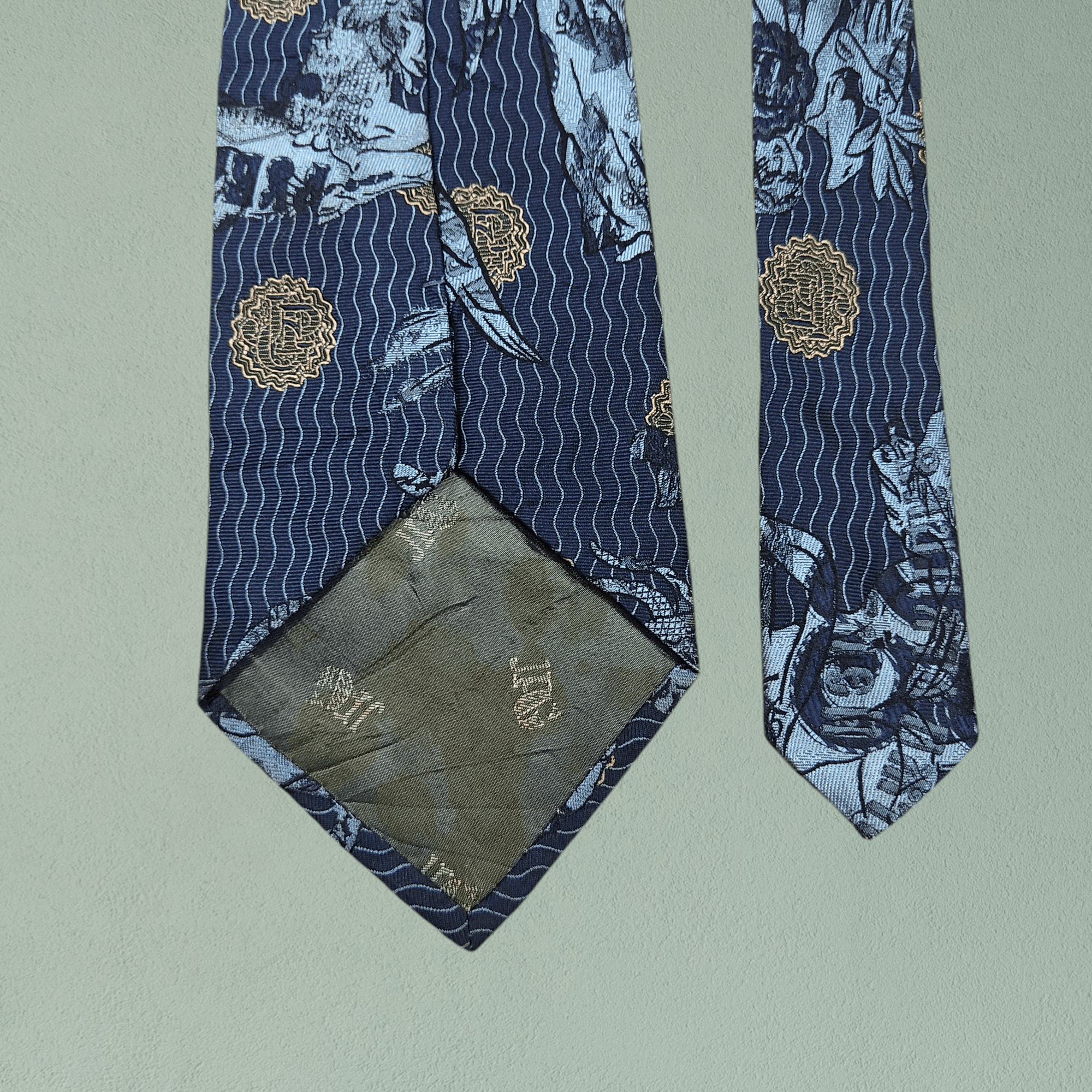 Jean Paul Gaultier JPG Jean Paul Gaultier AOP Silk CravattaTie Size ONE SIZE - 9 Thumbnail