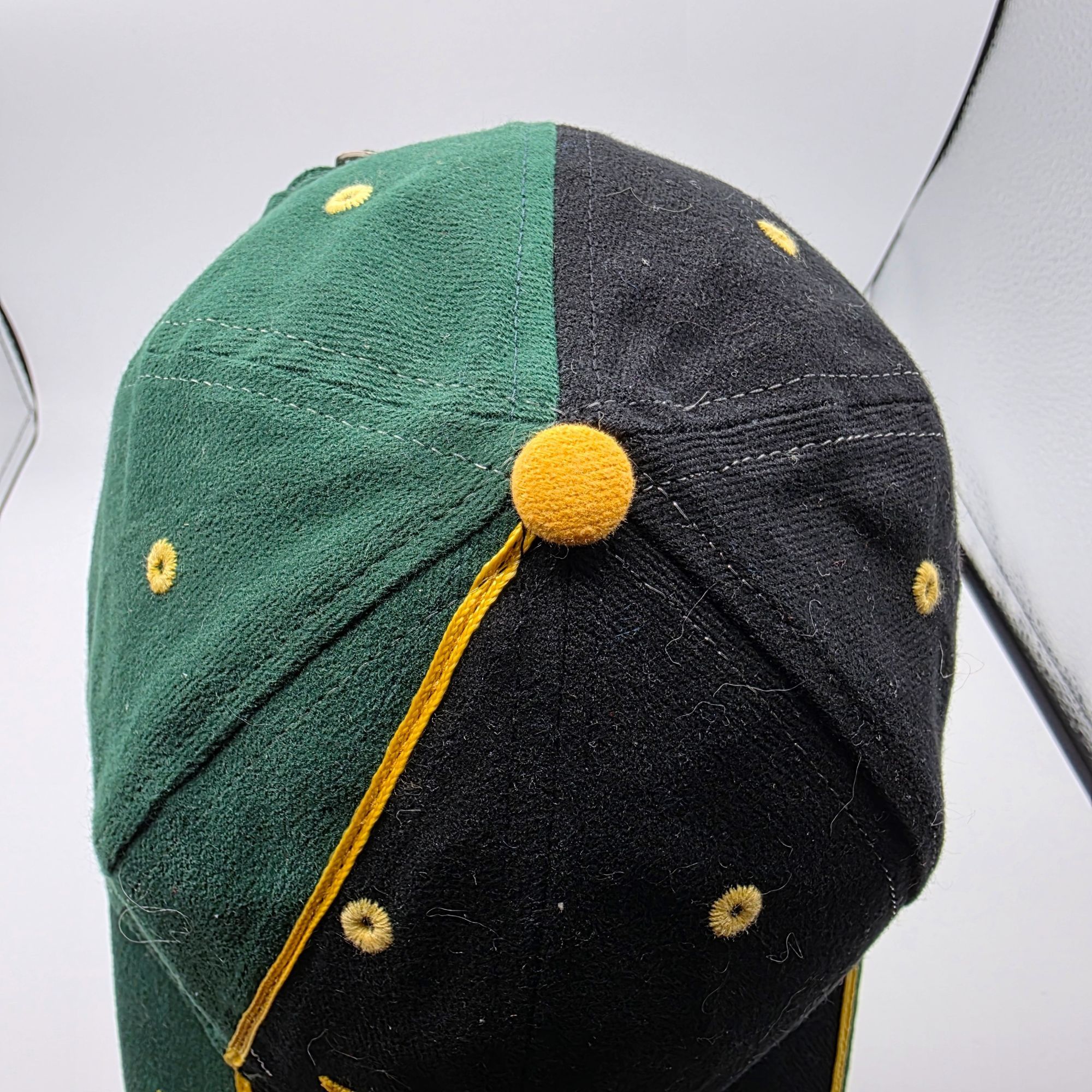 Other Warrior Custom Golf Adults Black Green Gold Hat Cap Baseball Size ONE SIZE - 5 Thumbnail