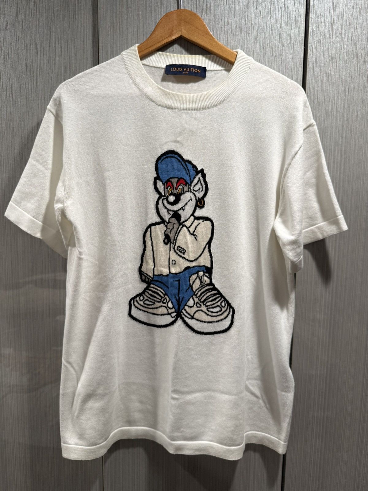 Louis Vuitton Louis Vuitton Cartoon Wolf Knit Intarsia T Shirt Size US S / EU 44-46 / 1 - 1 Thumbnail