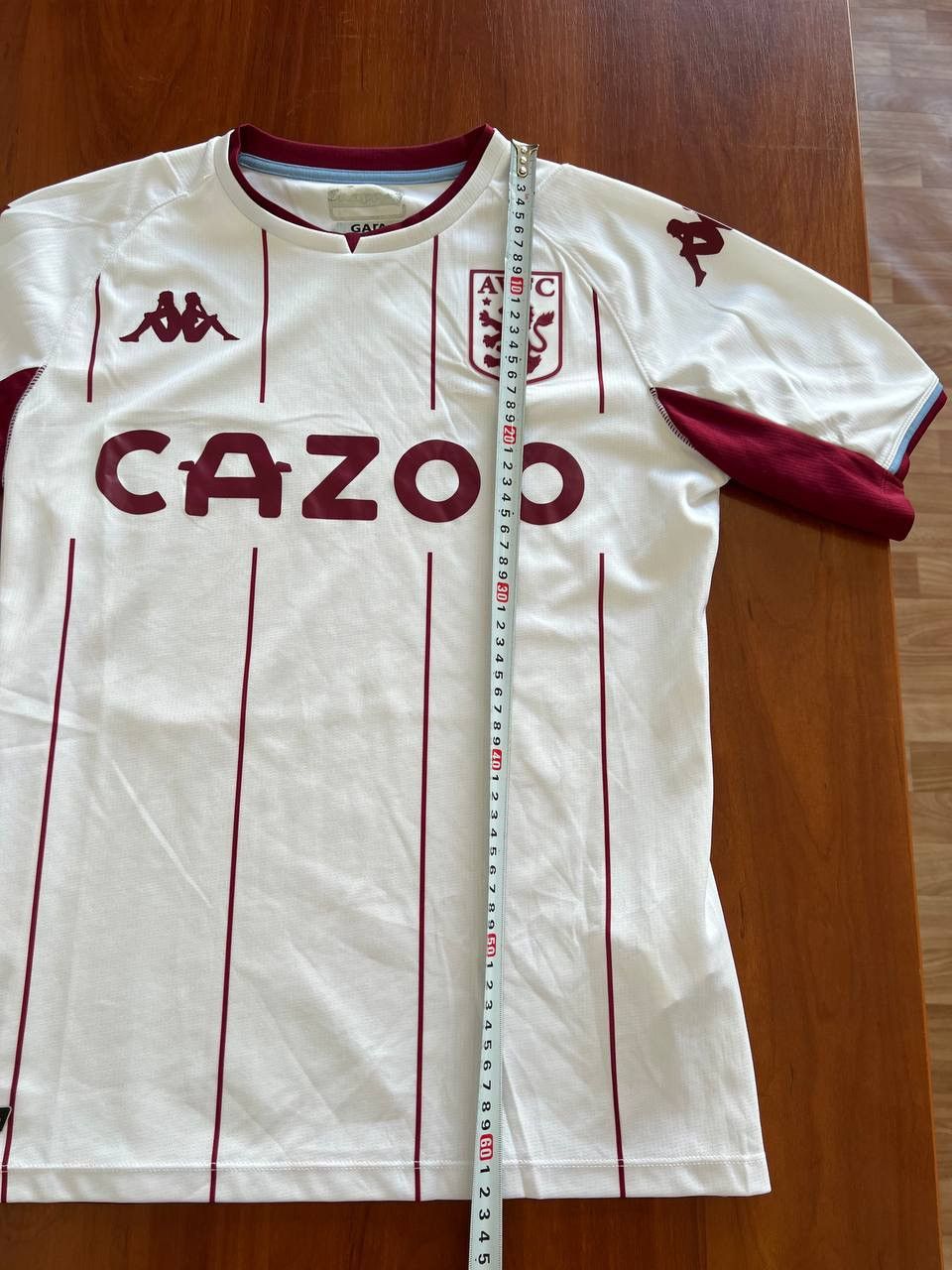 Kappa 2021/22 ASTON VILLA AWAY SOCCER JERSEY FOOTBALL SHIRT SIZE S Size US S / EU 44-46 / 1 - 14 Thumbnail